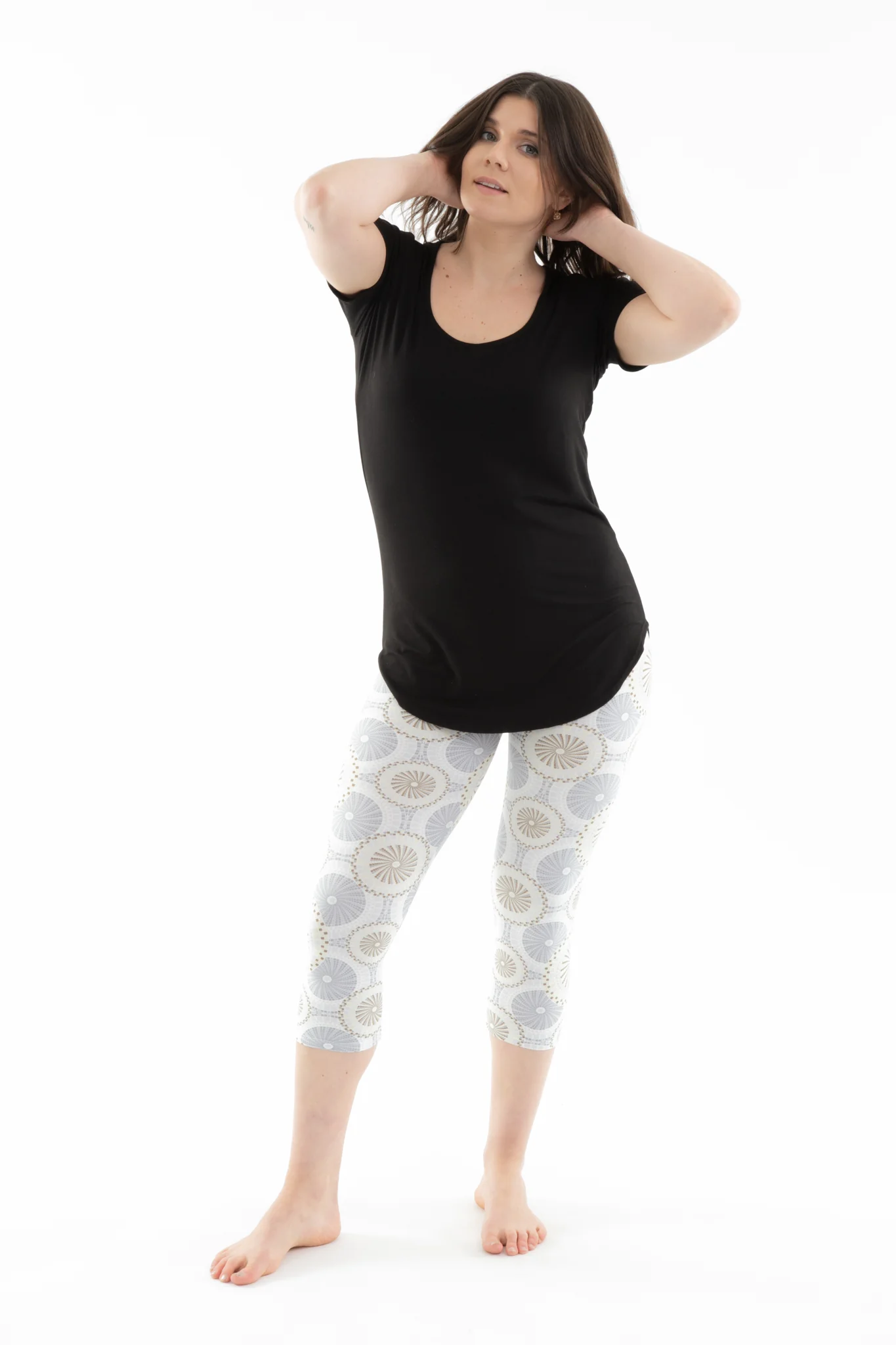 Gray Shapes - Capris - Image 4
