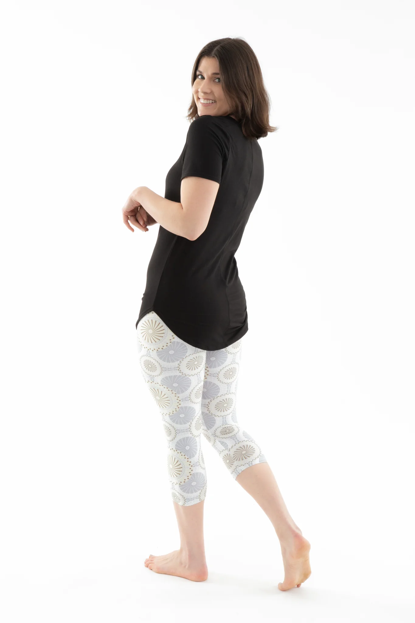 Gray Shapes - Capris - Image 5