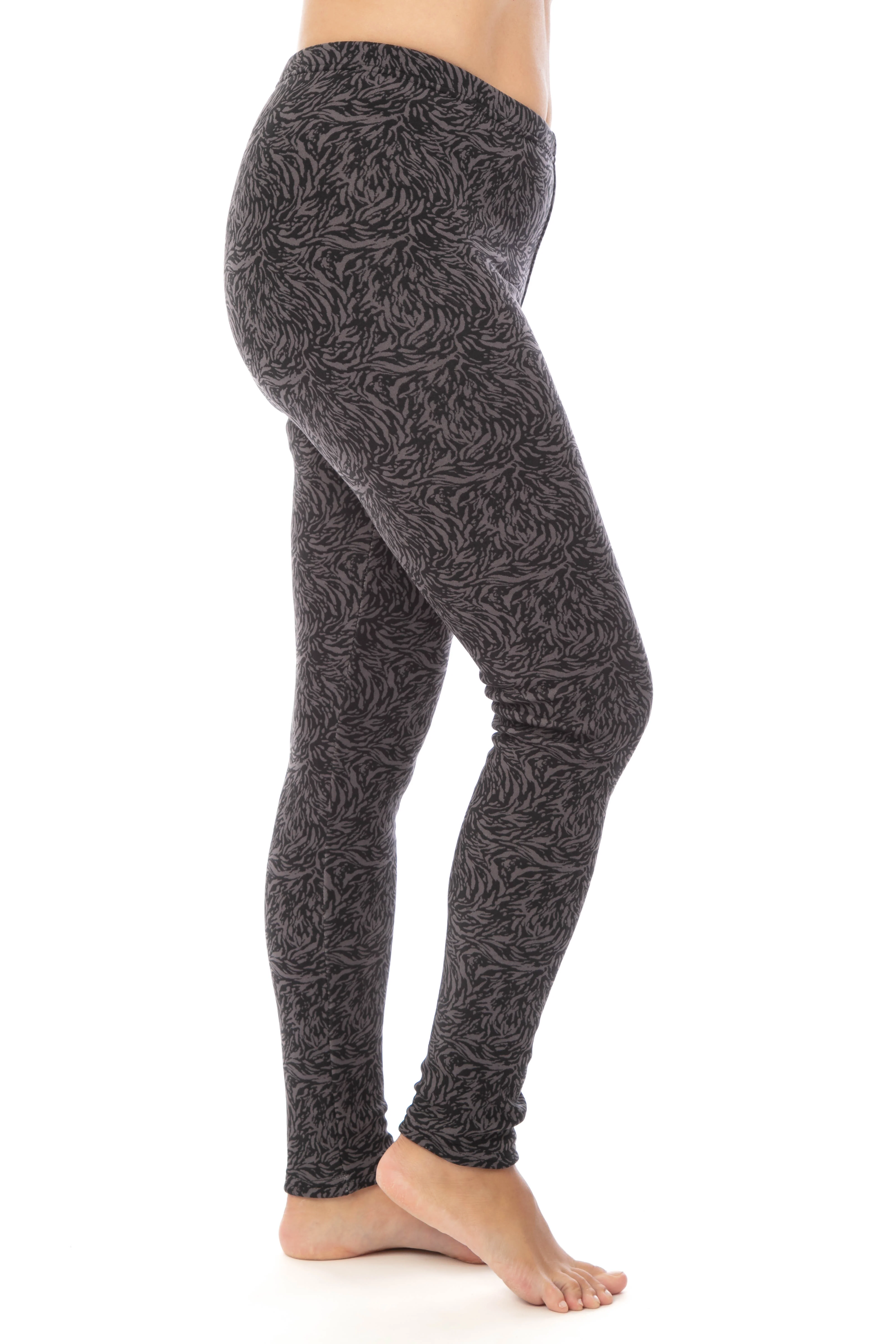 Gray Tiger - Cozy Lined Leggings