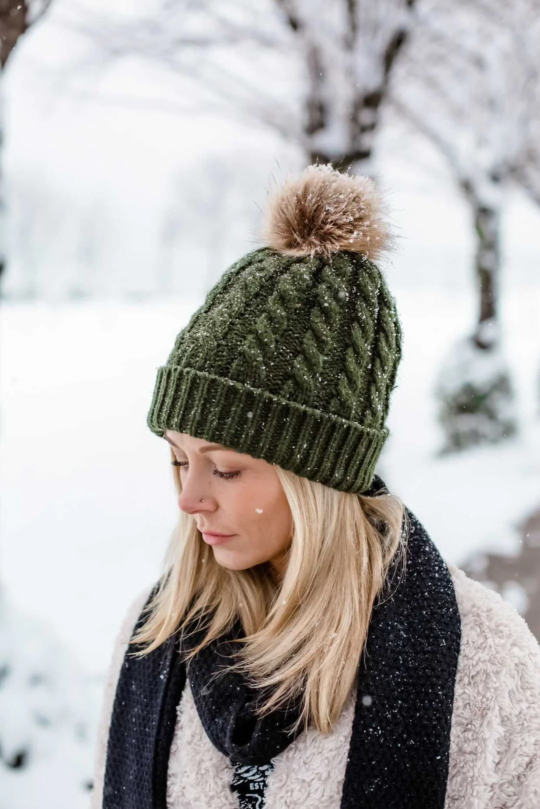 Green - Cozy Lined Hat - Image 5