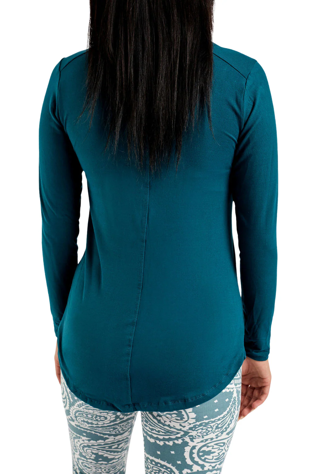 Green - Long Sleeve Tunic Top - Image 3