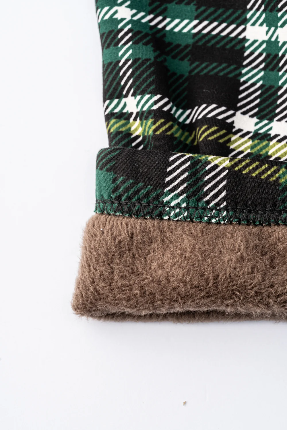 Green Tartan - Cozy Lined Leggings - Image 8