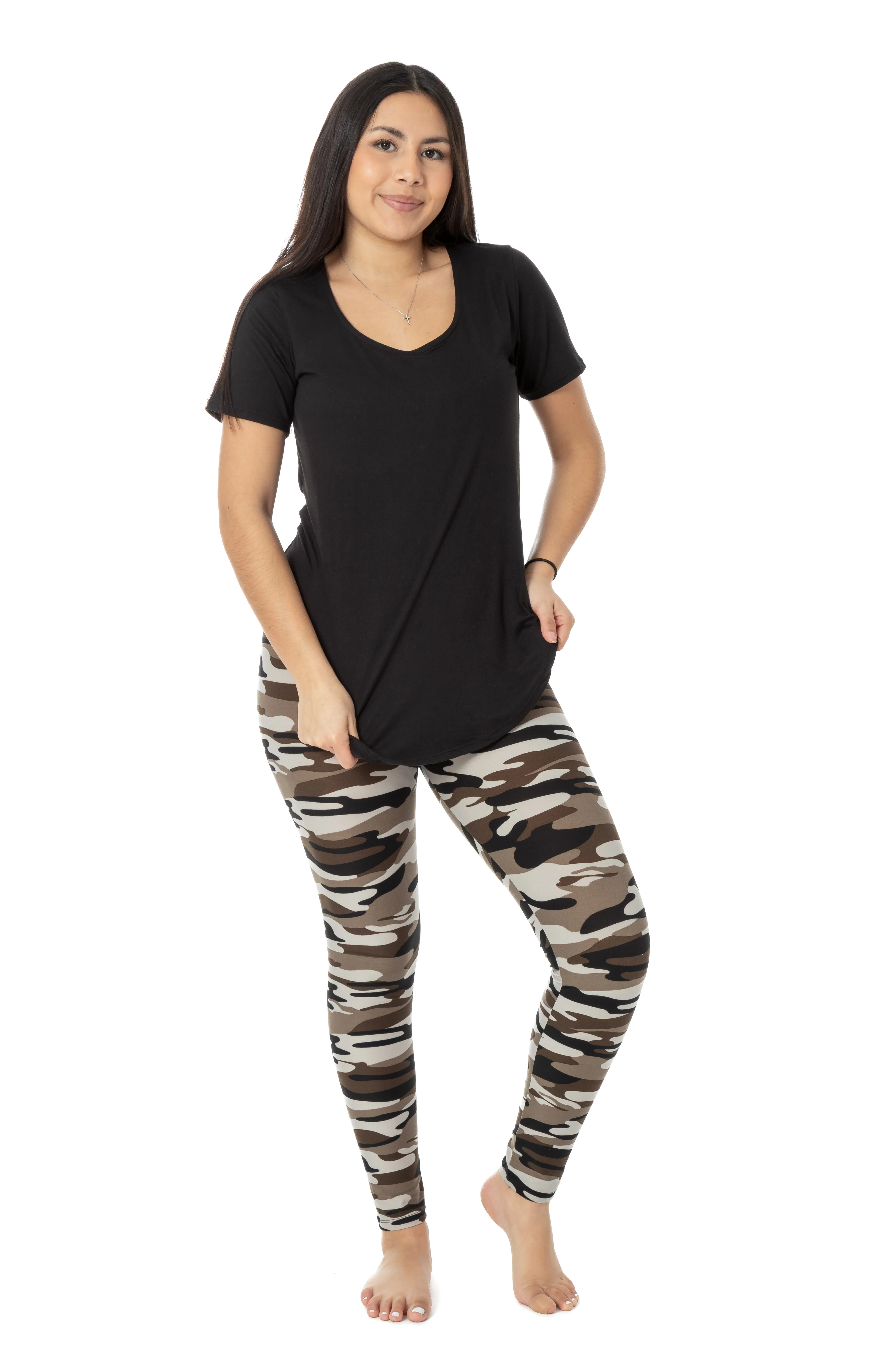 Grey Camouflage - All Season Leggings - Image 2