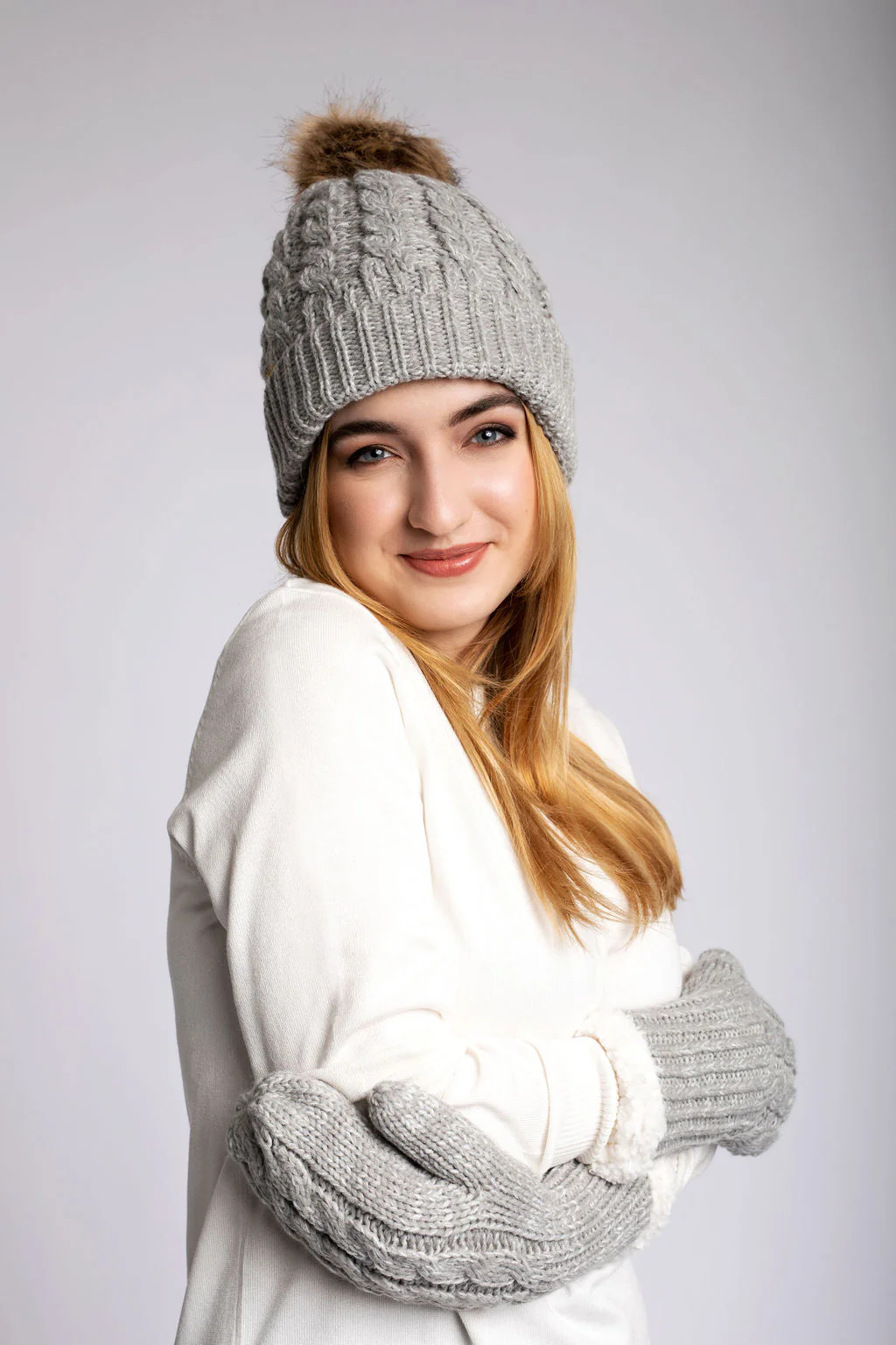 Grey - Cozy Lined Hat - Image 4