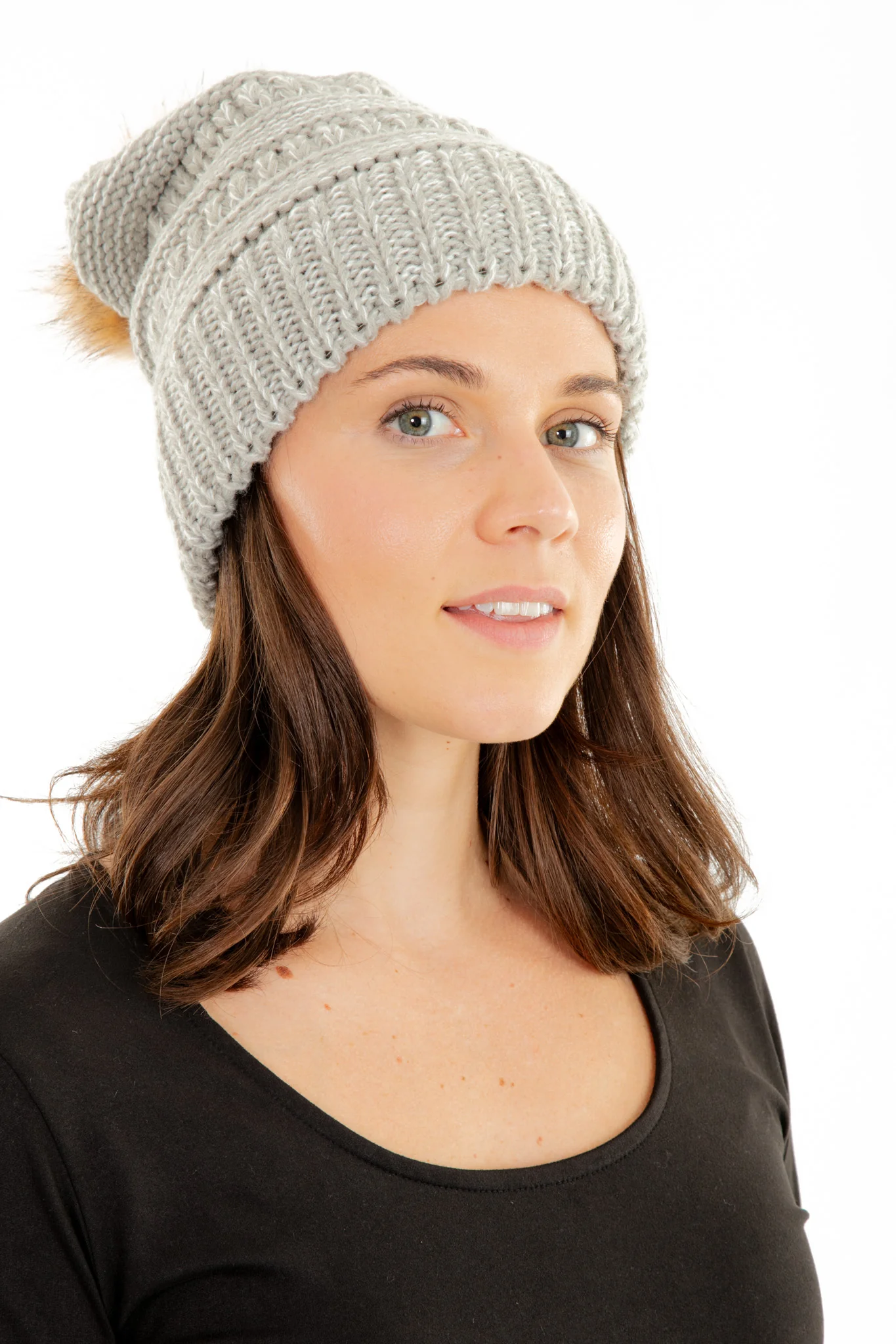 Grey - Cozy Slouchy Beanie - Image 4