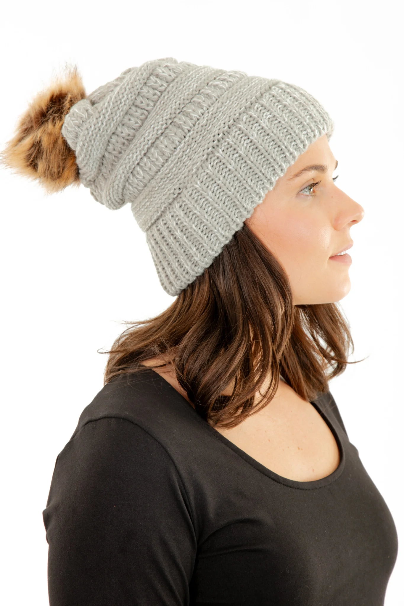 Grey - Cozy Slouchy Beanie - Image 5