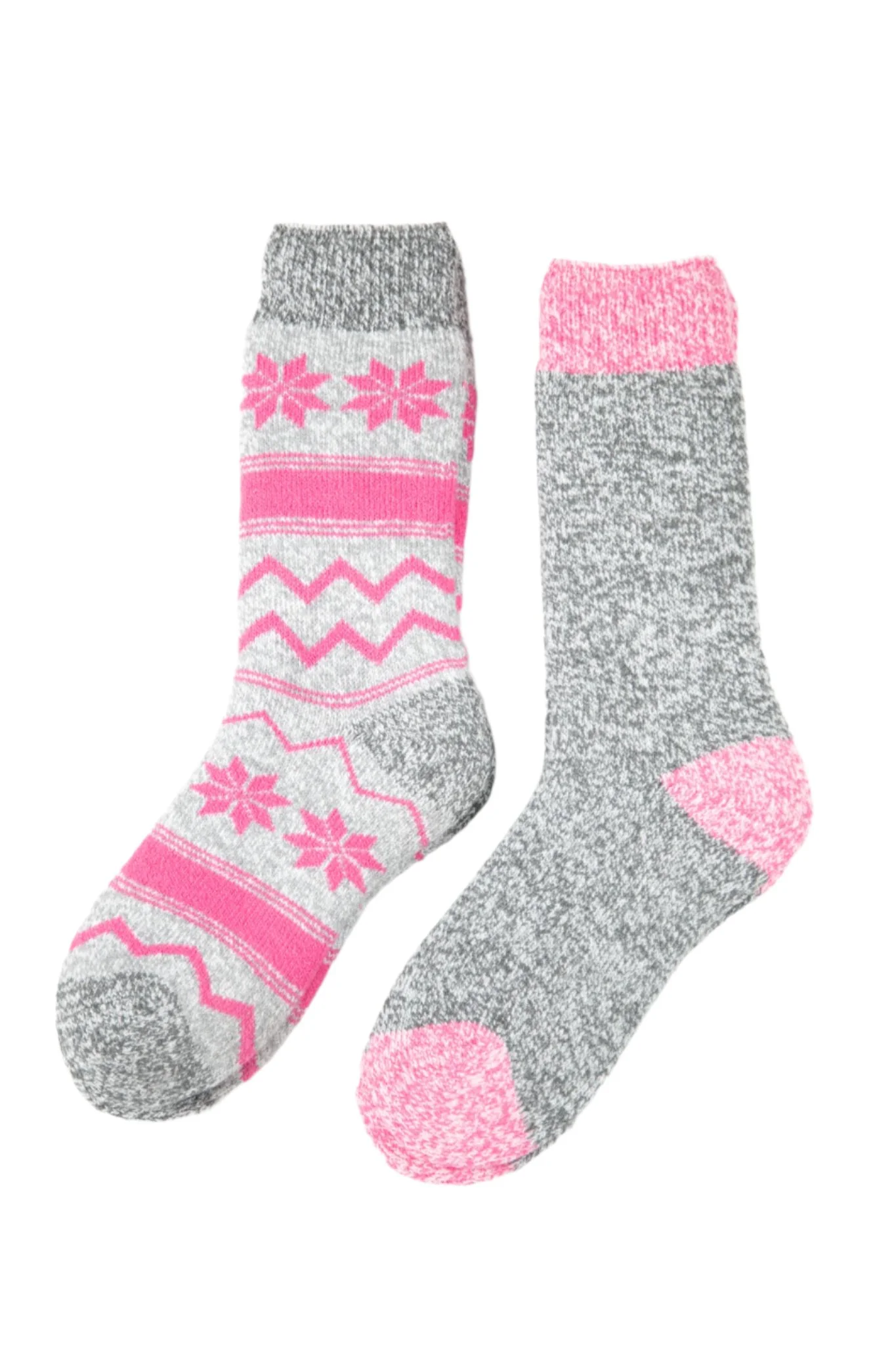 Grey & Pink Marbled - Thermal Socks - Image 2