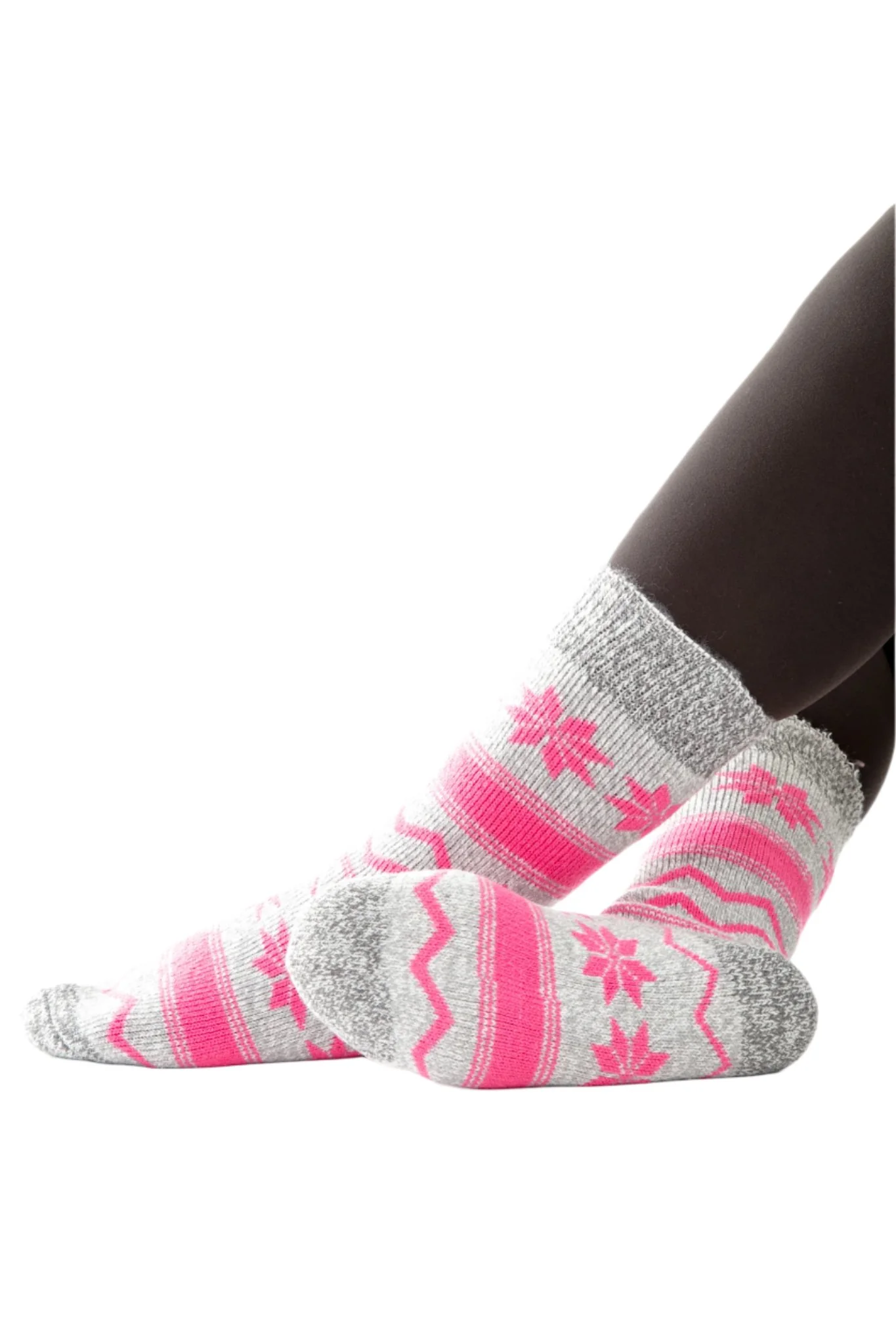 Grey & Pink Marbled - Thermal Socks - Image 5