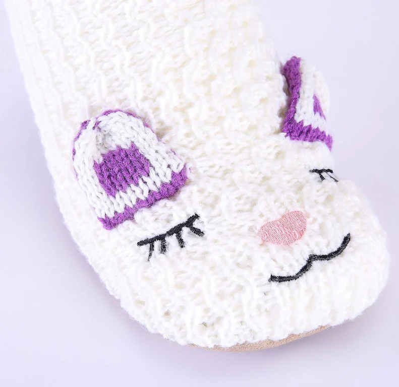 White & Purple - Cozy Slipper Socks - Image 11