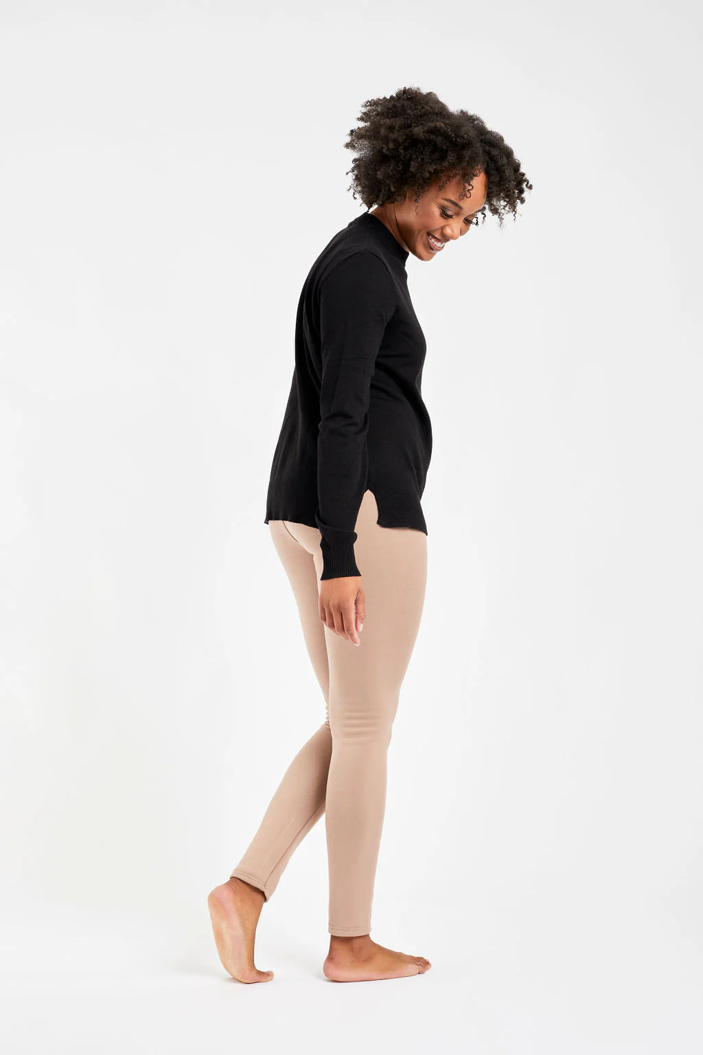 Latte - Cozy Lined Leggings - Image 4