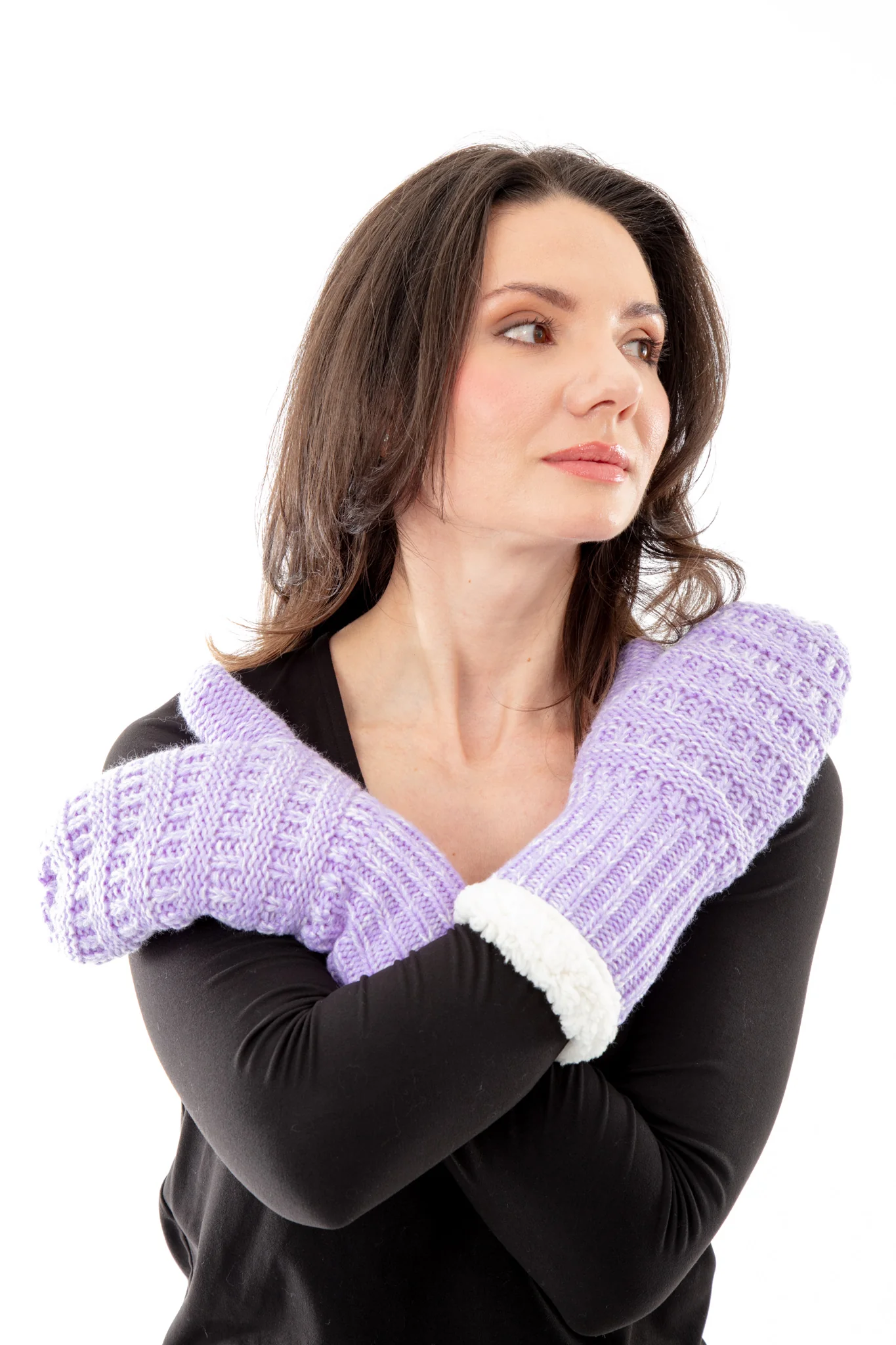 Light Purple - Cozy Lined Mittens - Image 4