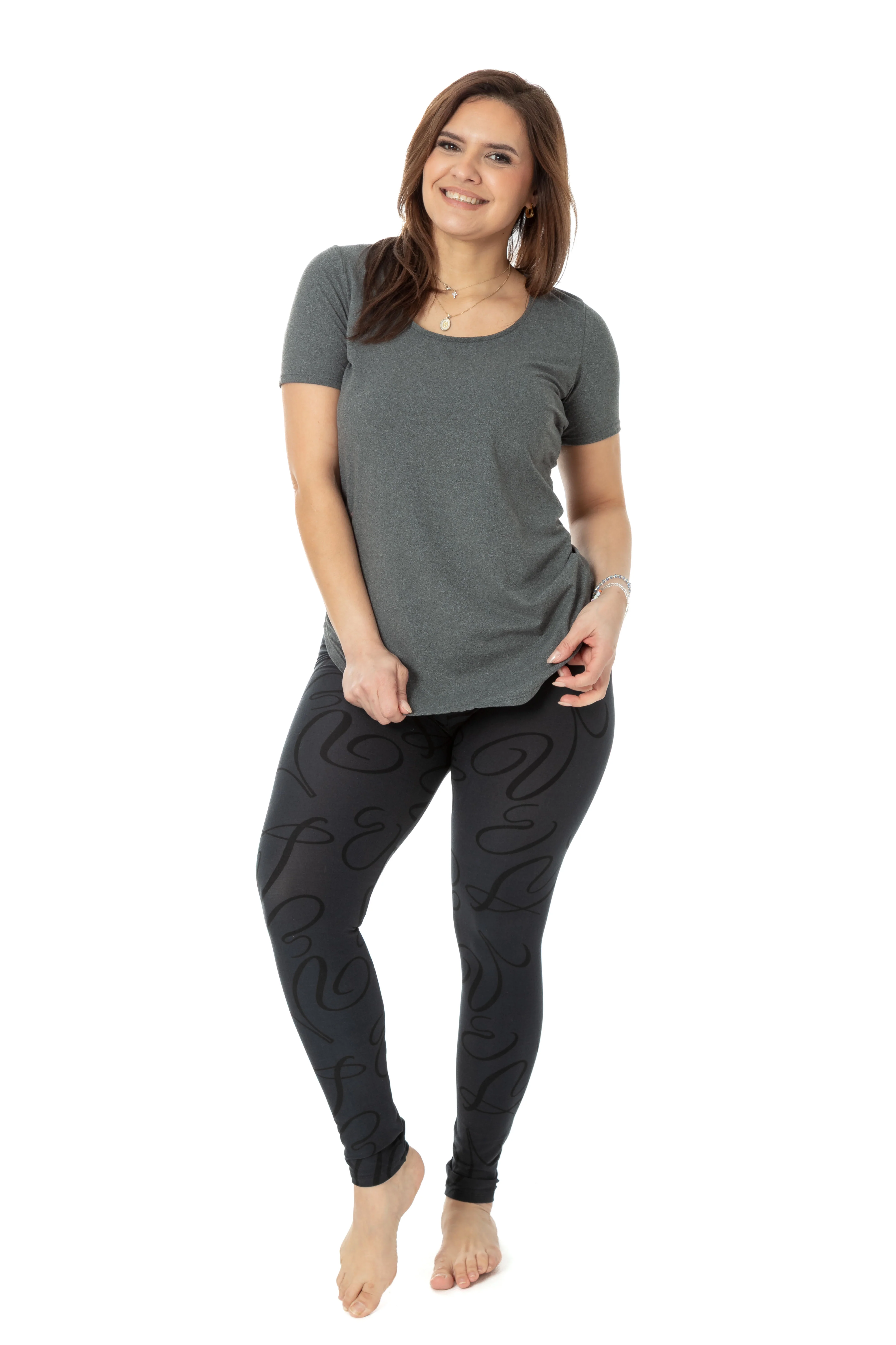 Lovely Charcoal - All Season Leggings - Image 2