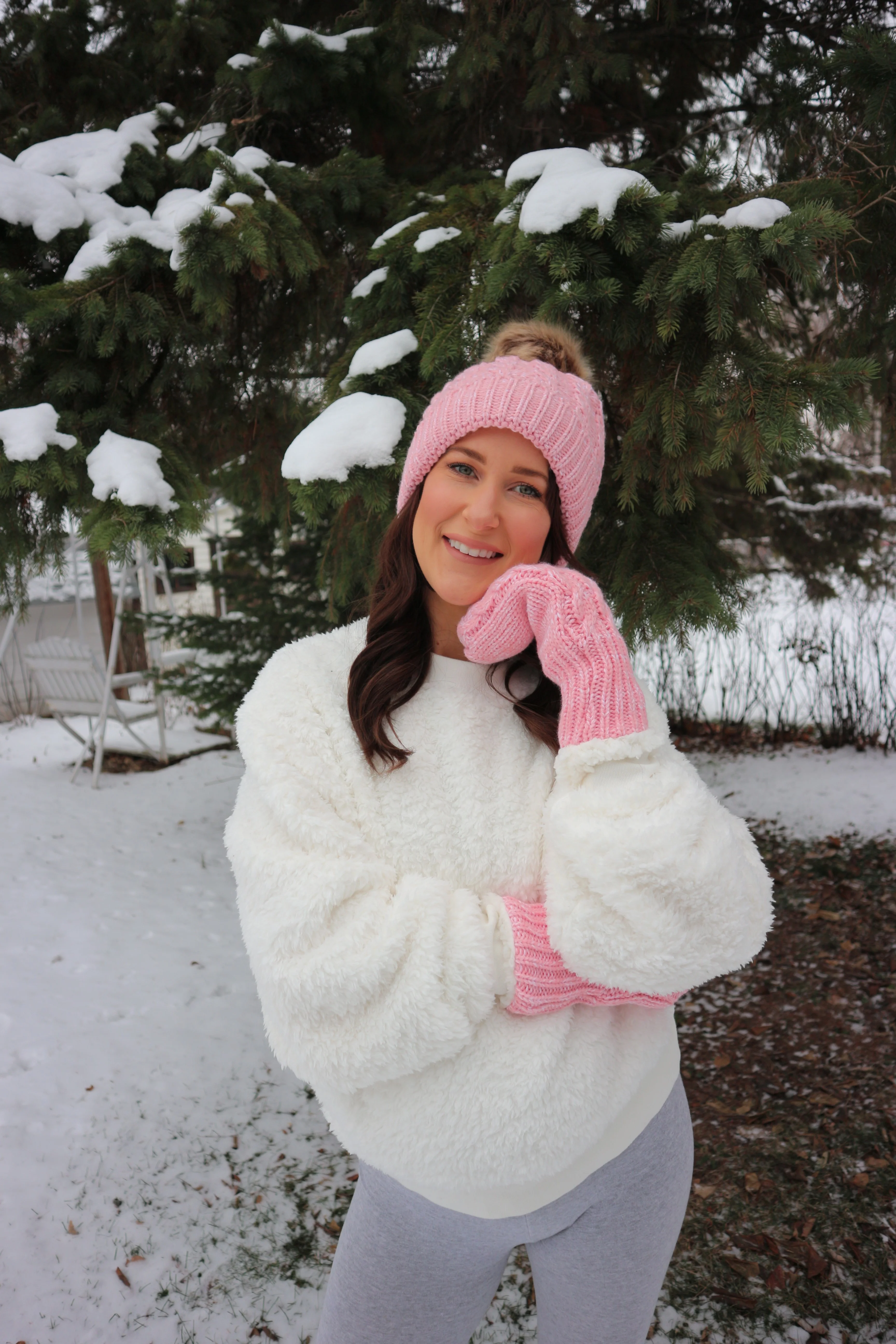 Pink - Cozy Lined Mittens - Image 6