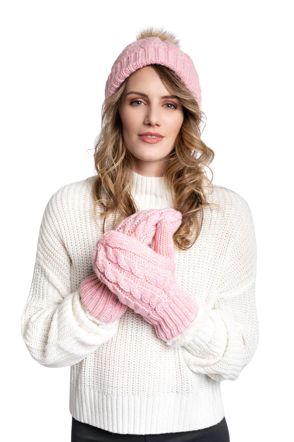 Pink - Cozy Lined Hat - Image 3
