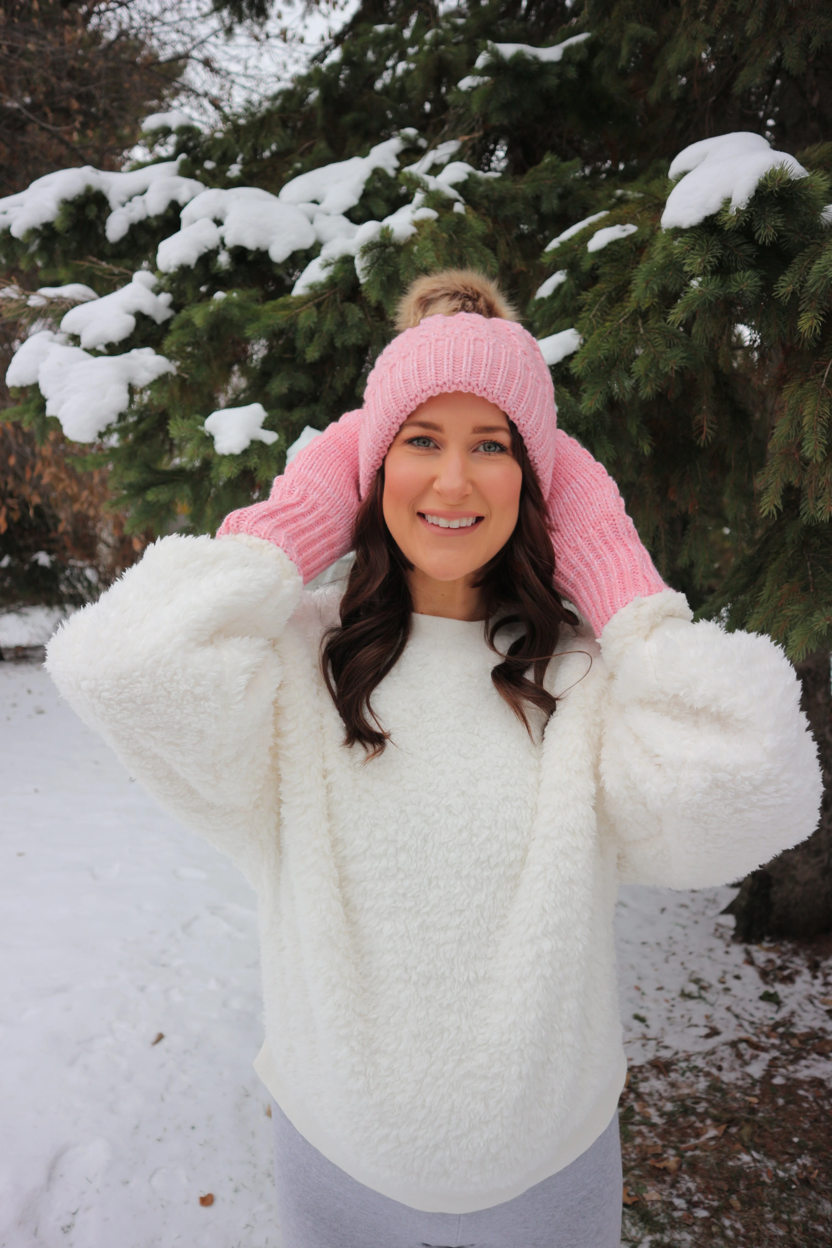 Pink - Cozy Lined Hat - Image 7
