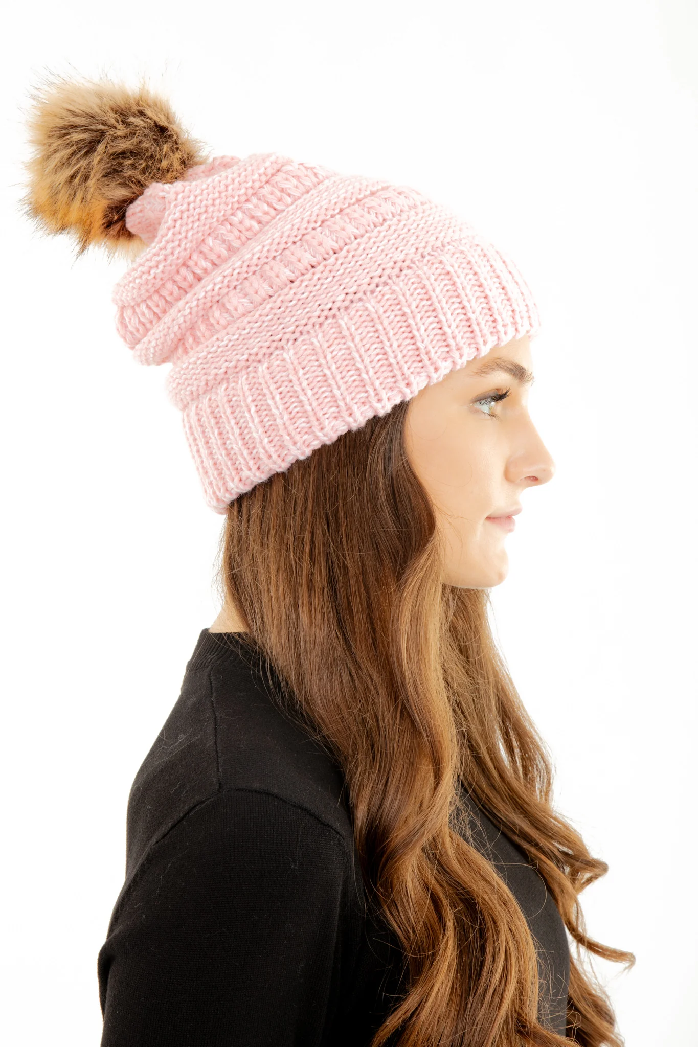 Pink - Cozy Slouchy Beanie - Image 4