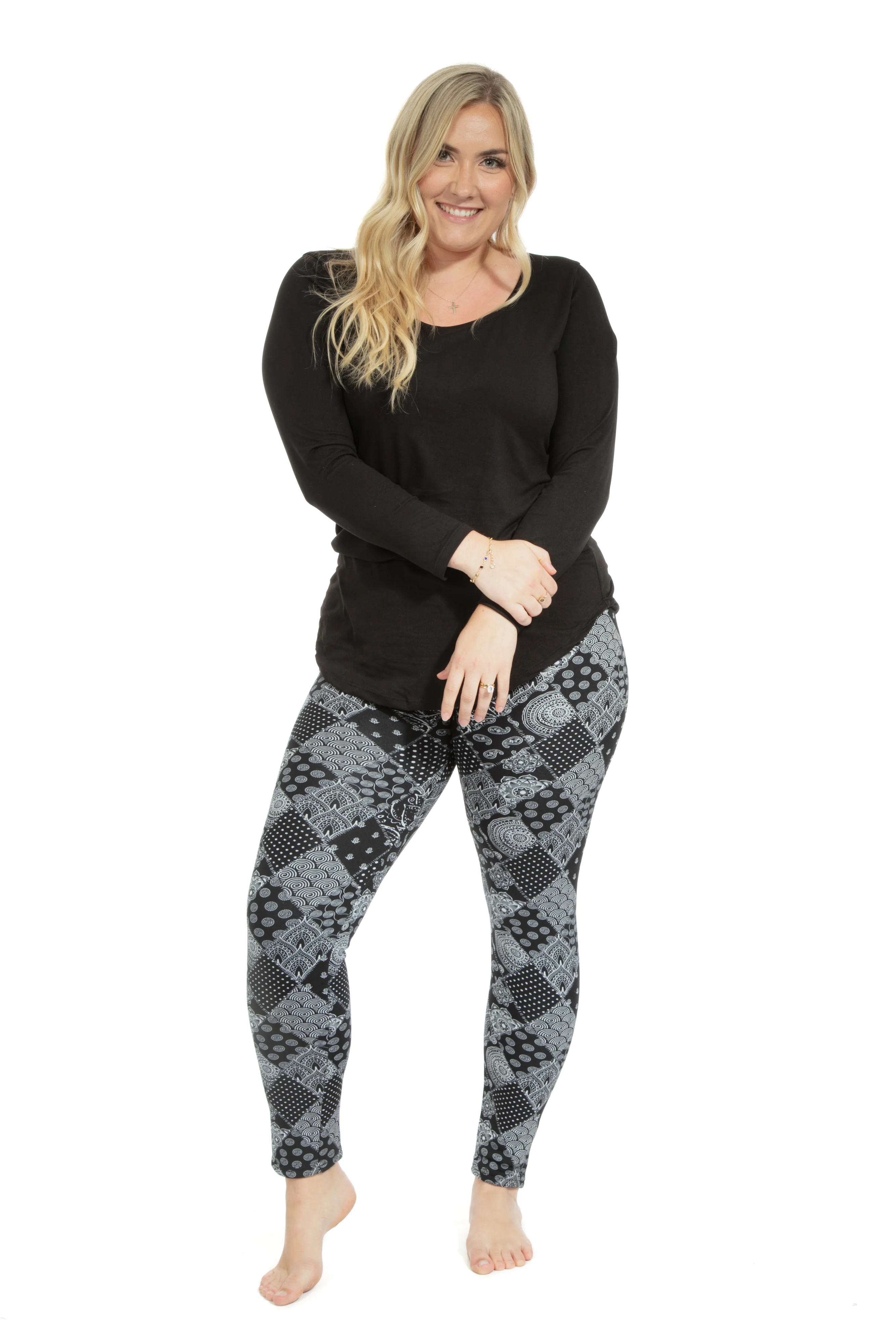Prints - Cozy Lined Leggings - Image 4
