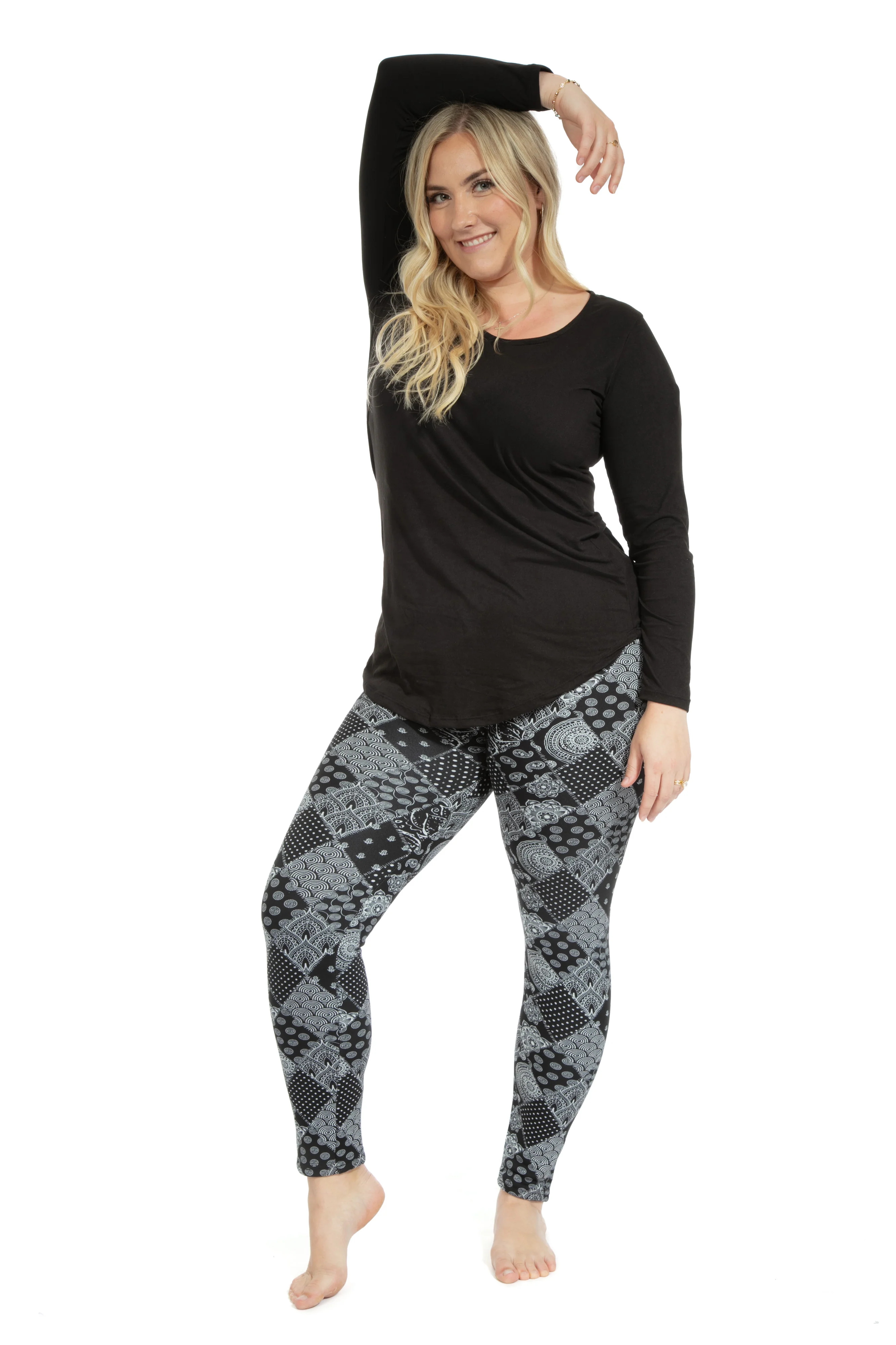 Prints - Cozy Lined Leggings - Image 6