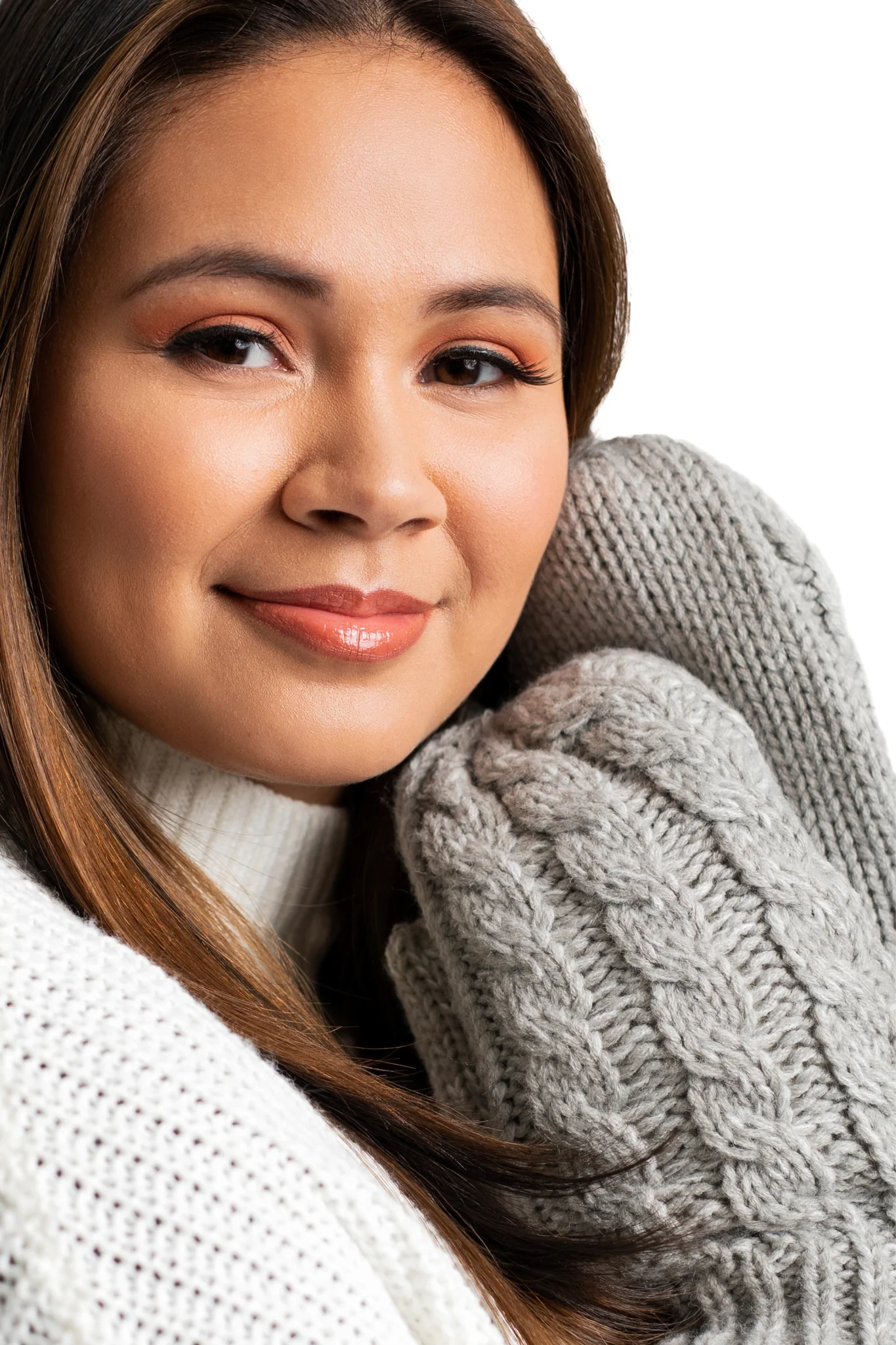Grey - Cozy Lined Mittens - Image 3