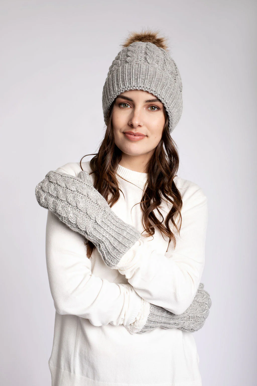 Grey - Cozy Lined Mittens - Image 5