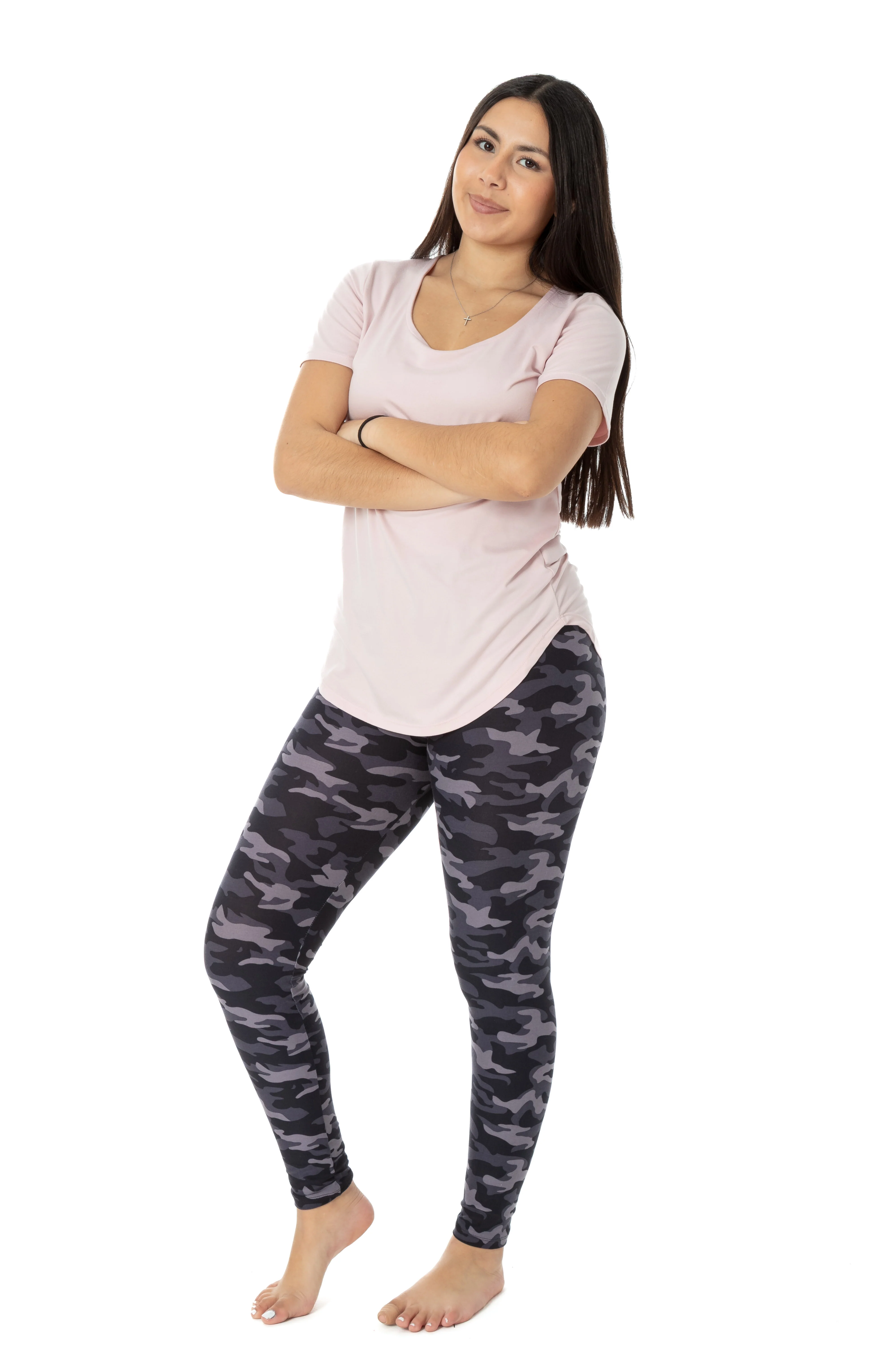 Purple Camouflage - All Season Leggings - Image 4