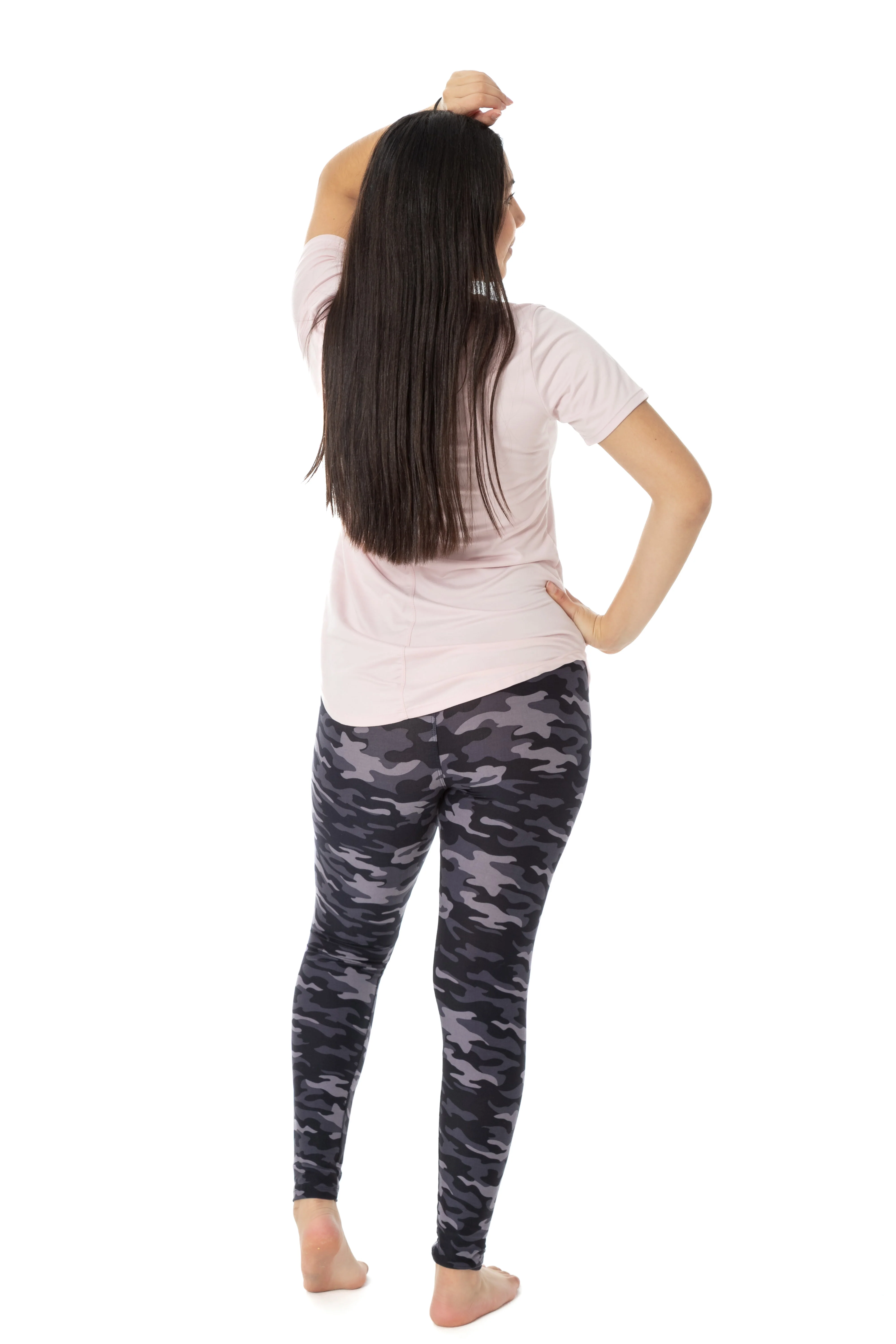 Purple Camouflage - All Season Leggings - Image 5