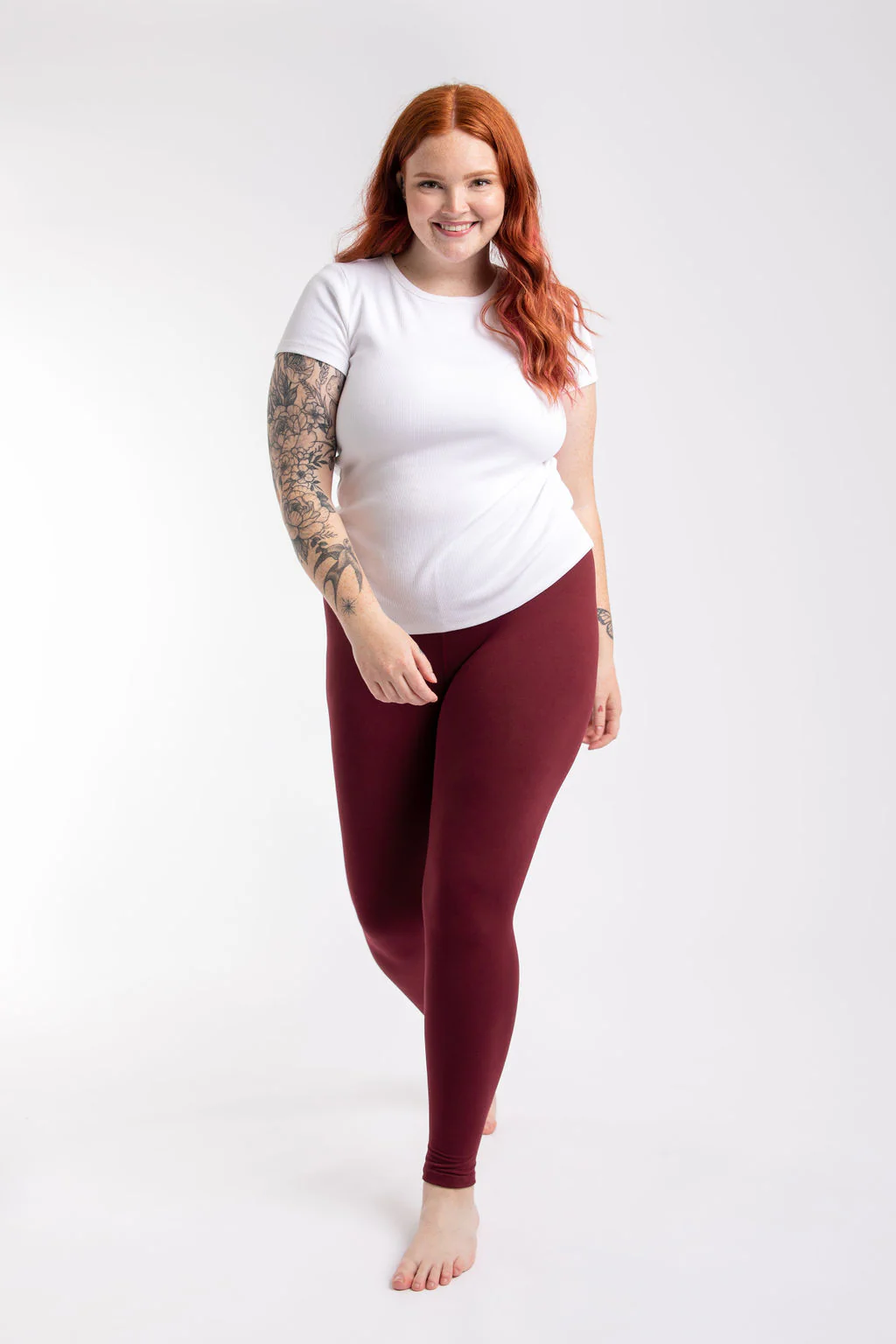 Maroon - All Season Leggings - Image 3