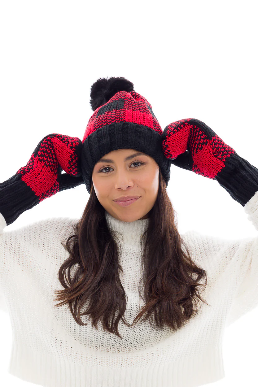 Black & Red Just Cozy Set - Image 3