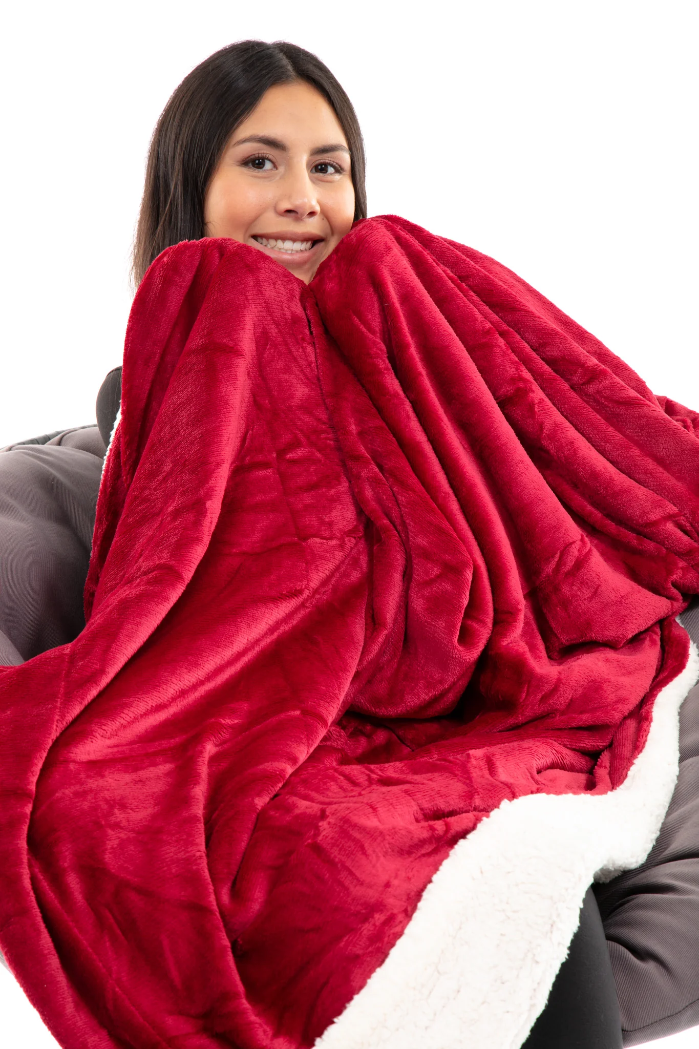 Red - Sherpa Blanket - Image 4