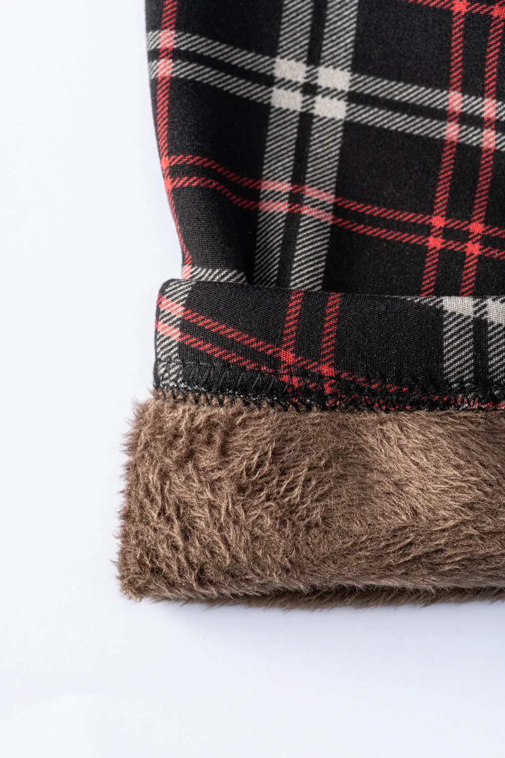 Scottish Red Lines - Cozy Lined Leggings - Image 7