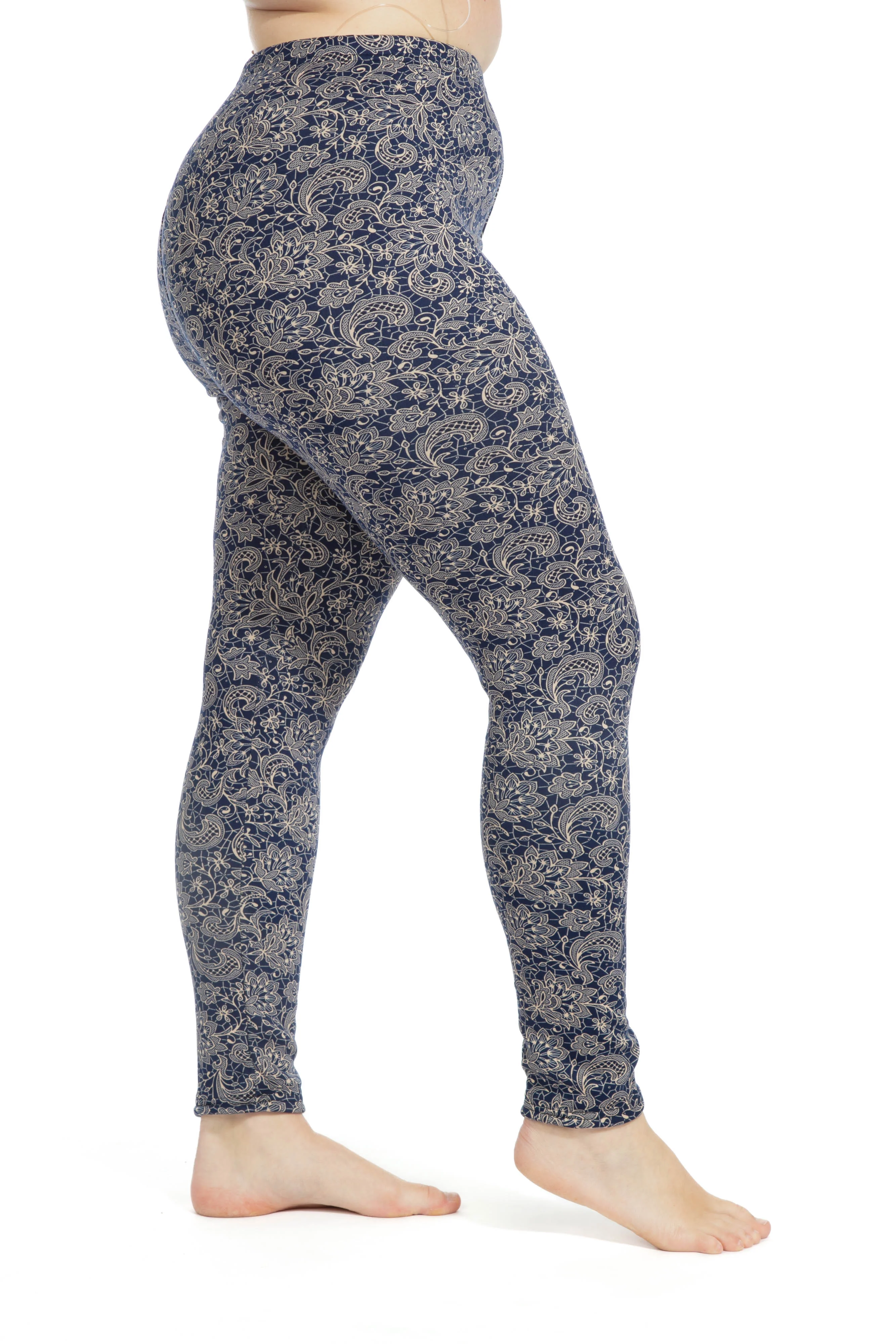 Shiny Flowers - Cozy Lined Leggings