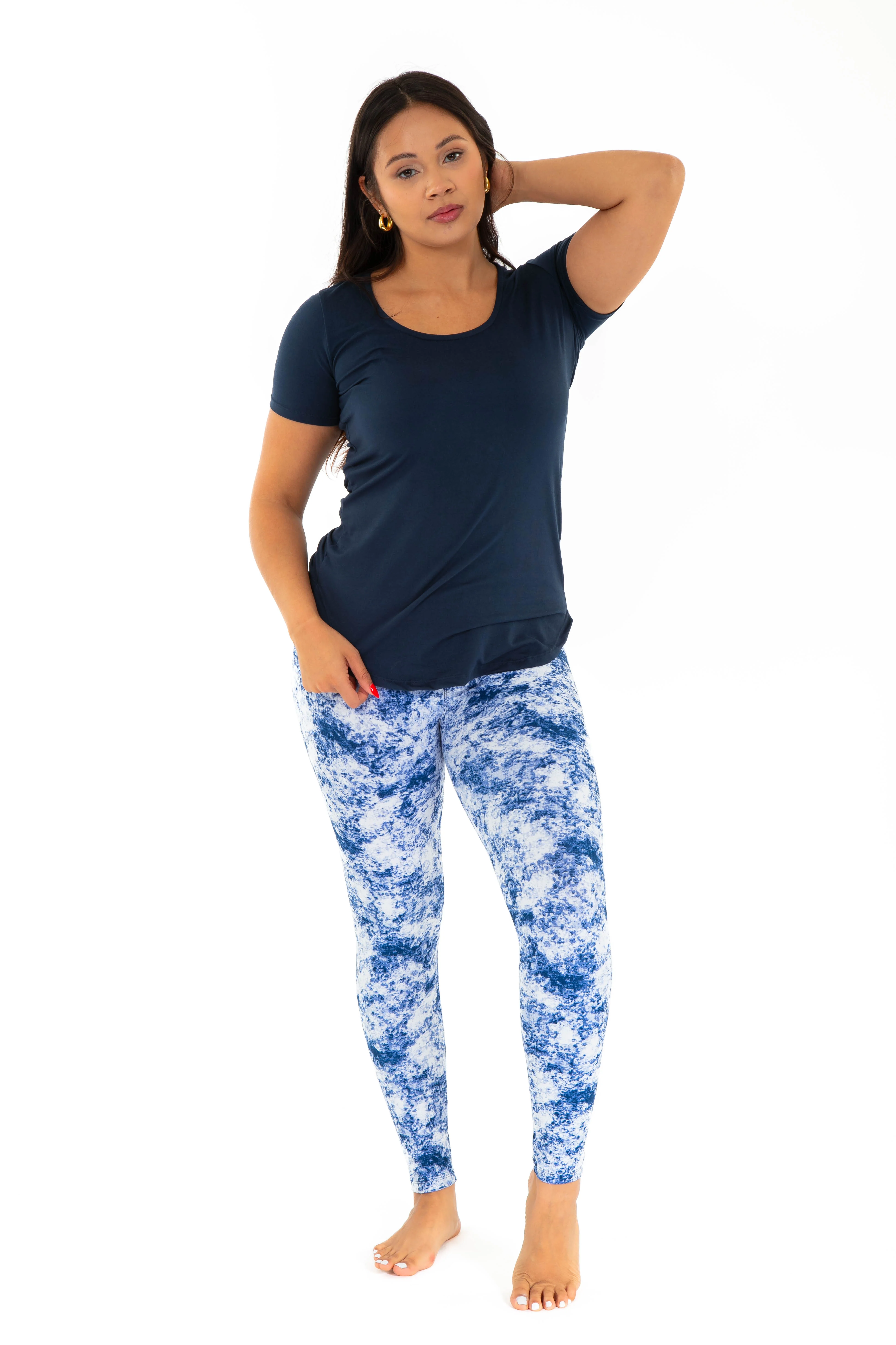Soft Navy Dye - All Season Leggings - Image 2