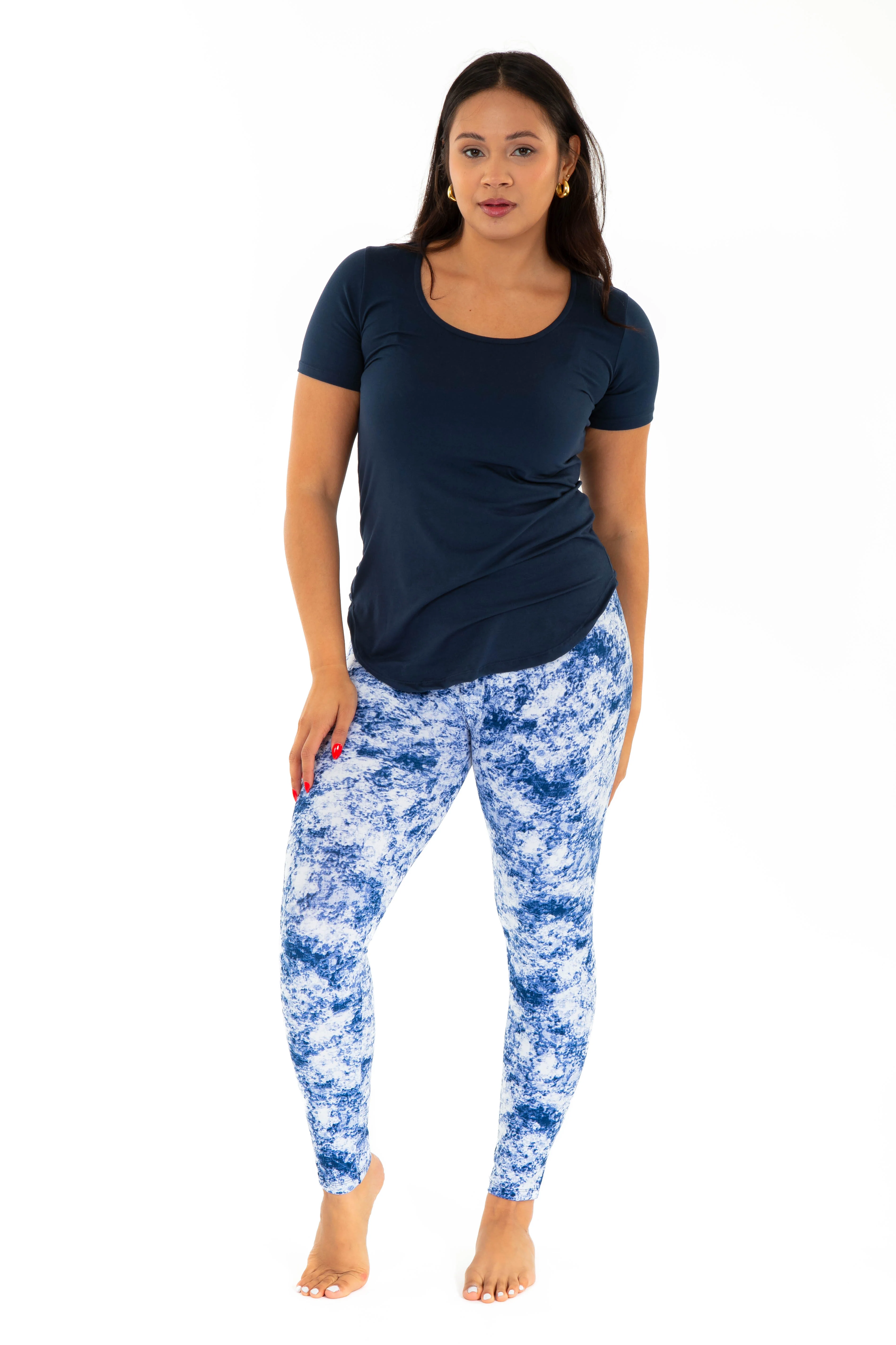 Soft Navy Dye - All Season Leggings - Image 3
