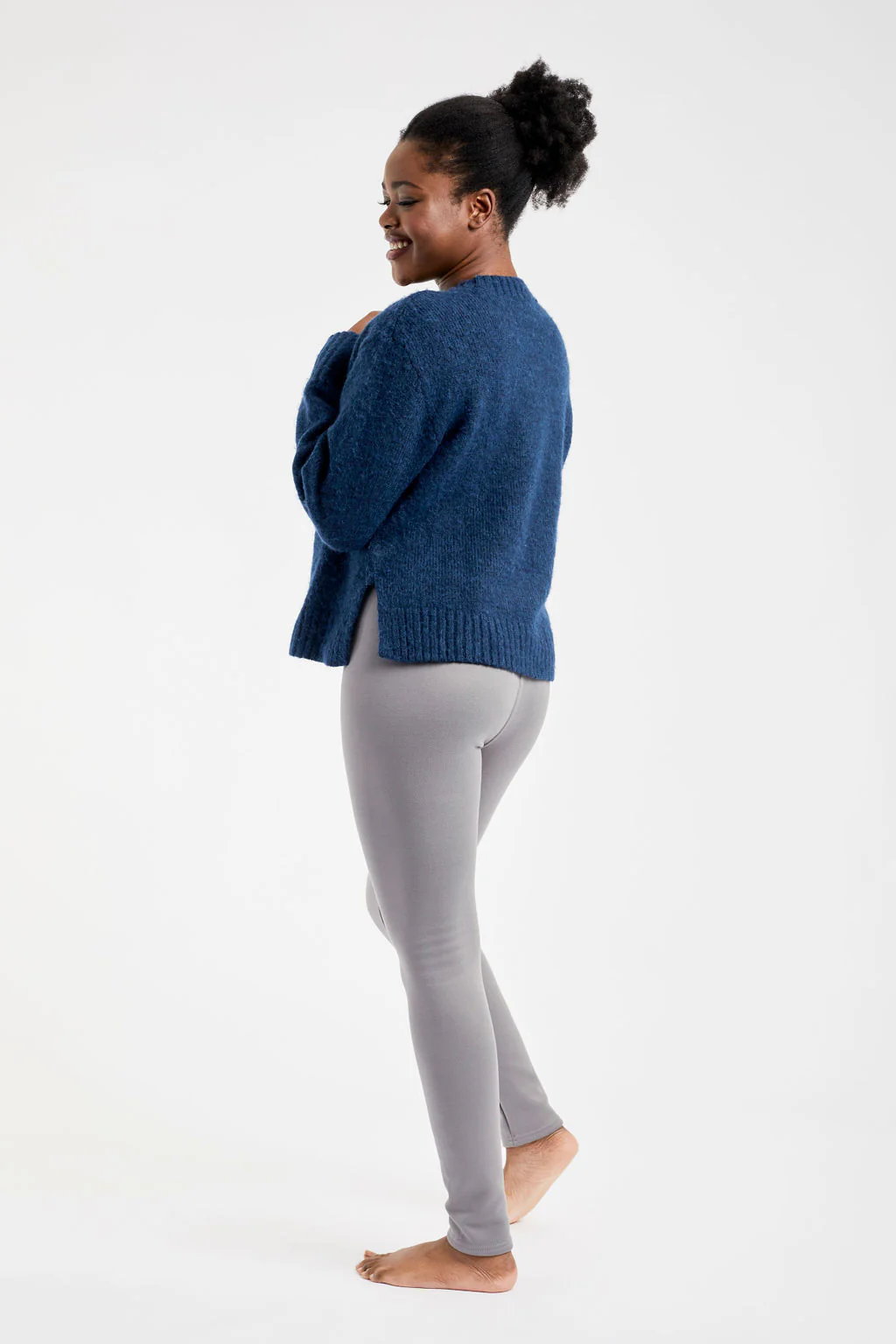 Stormy Gray - Cozy Lined Leggings - Image 3