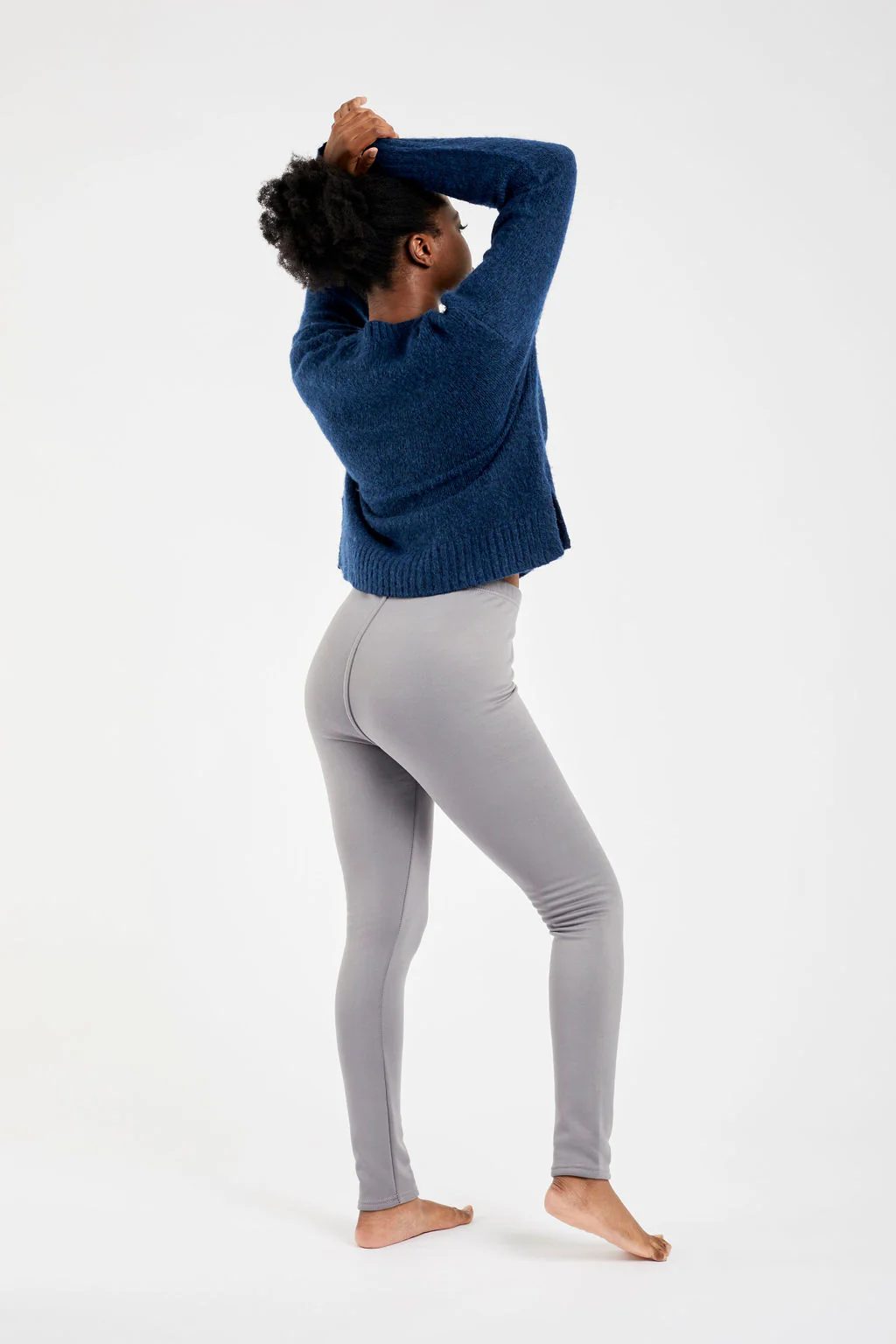Stormy Gray - Cozy Lined Leggings - Image 4