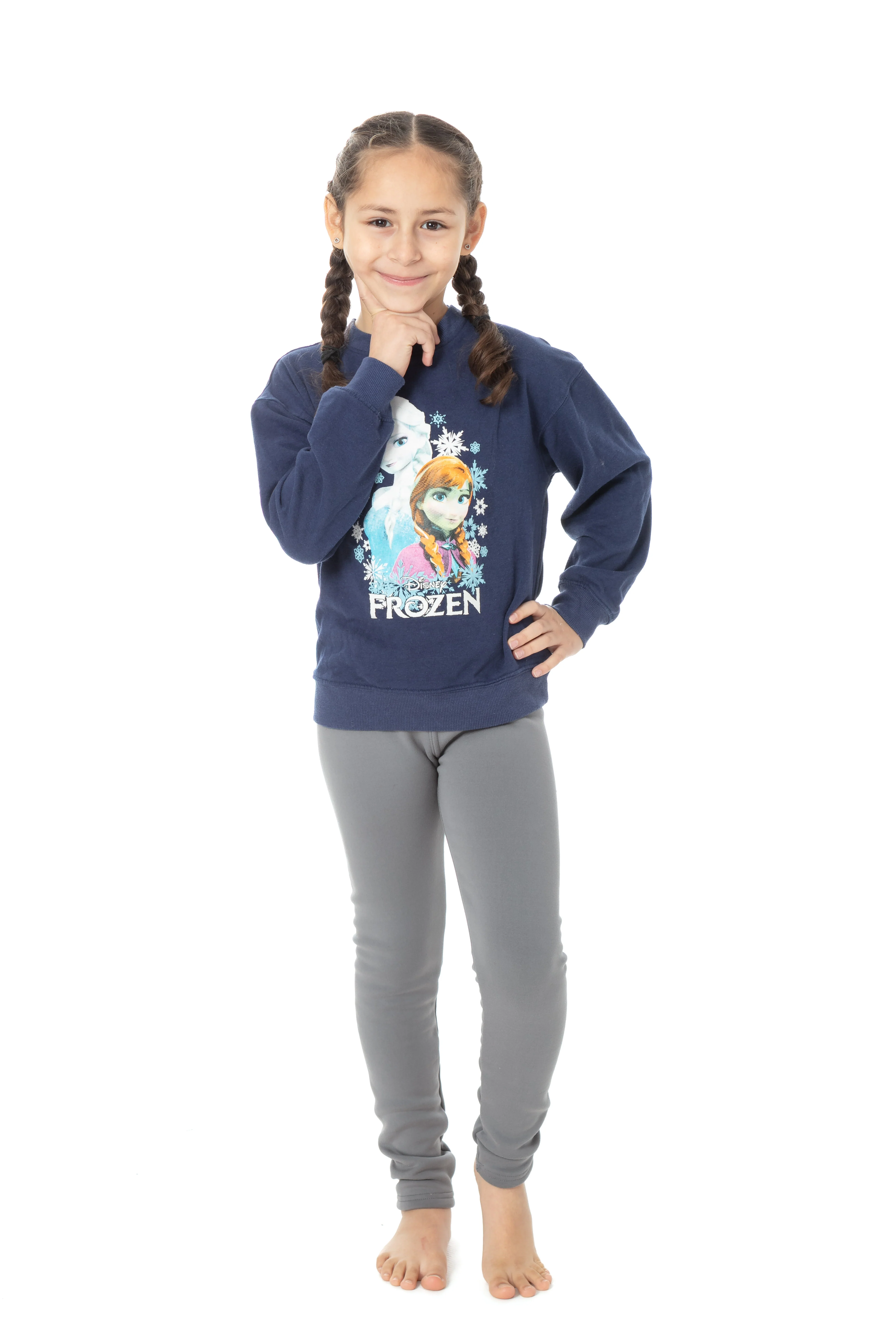 Stormy Grey Kid's - Cozy Lined Leggings - Image 3