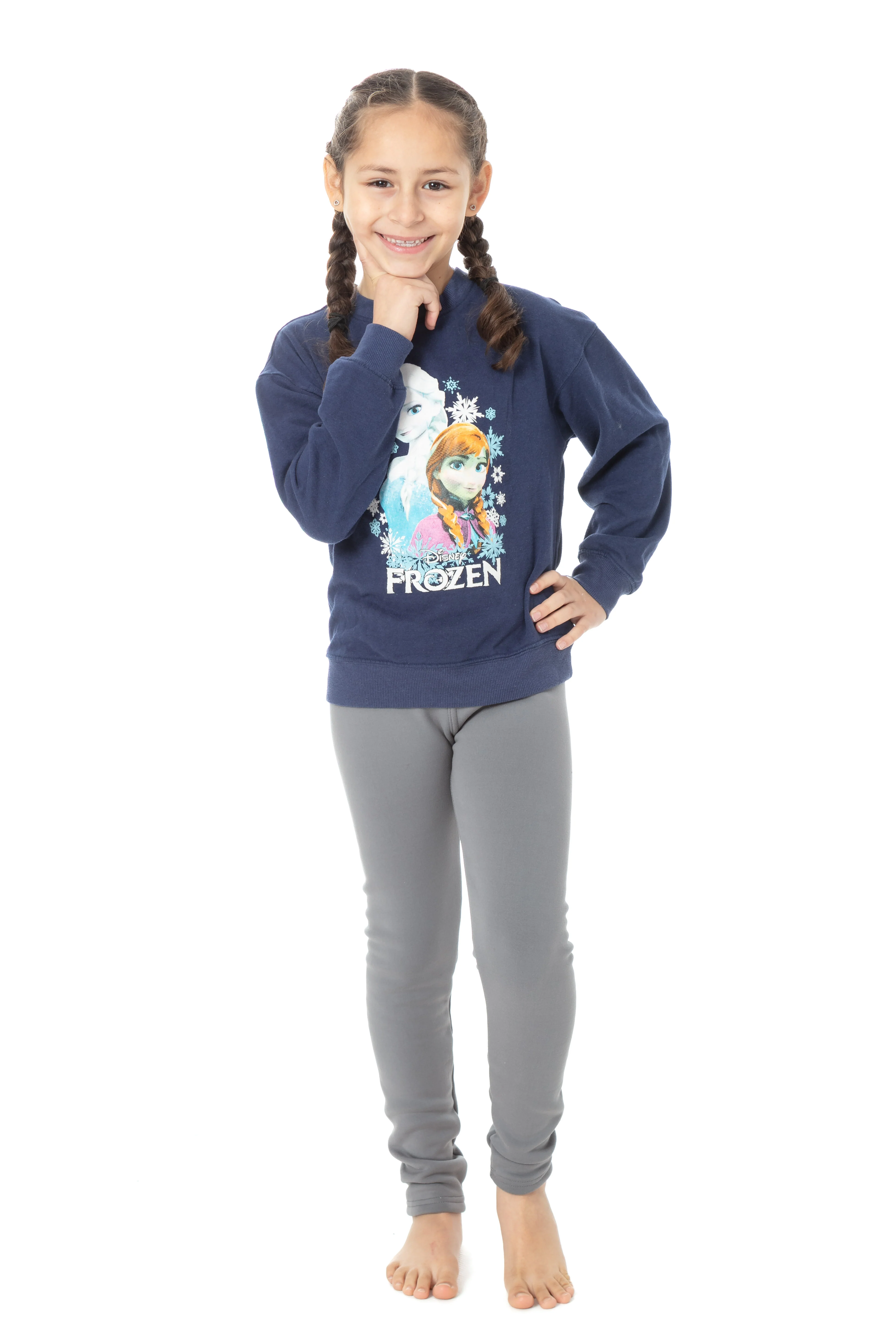 Stormy Grey Kid's - Cozy Lined Leggings - Image 4