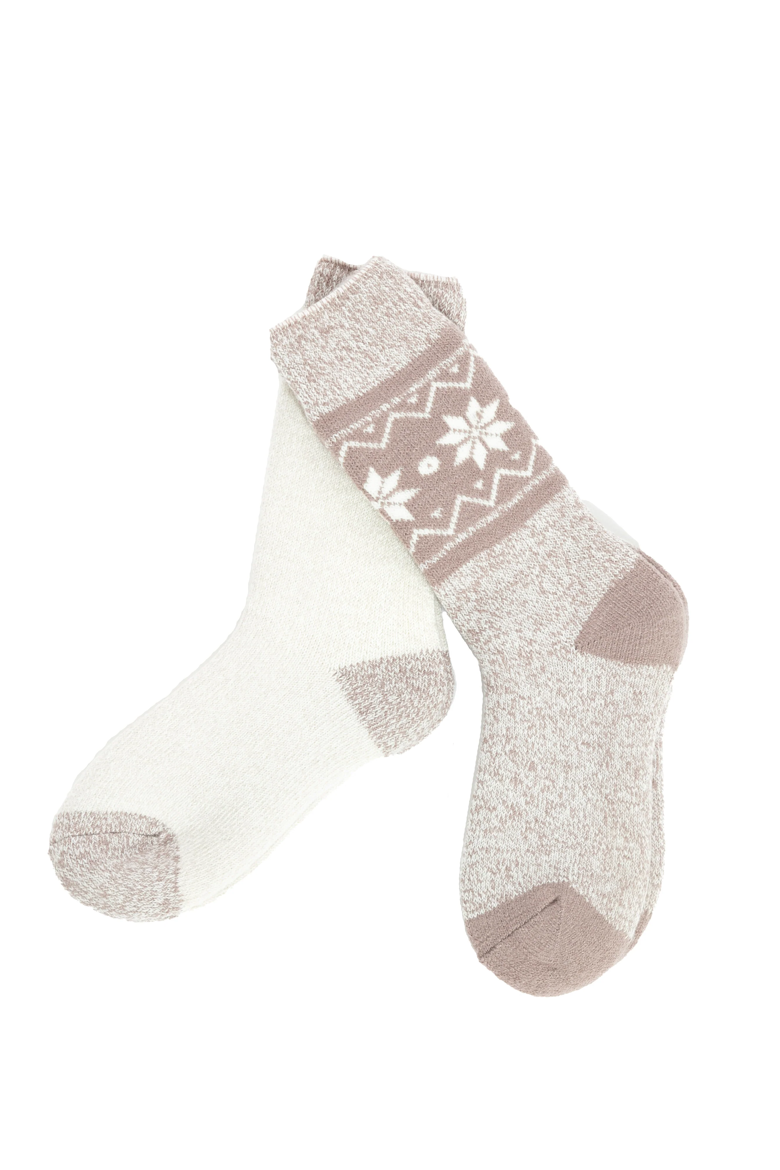 Walnut & Beige - Thermal Socks - Image 12