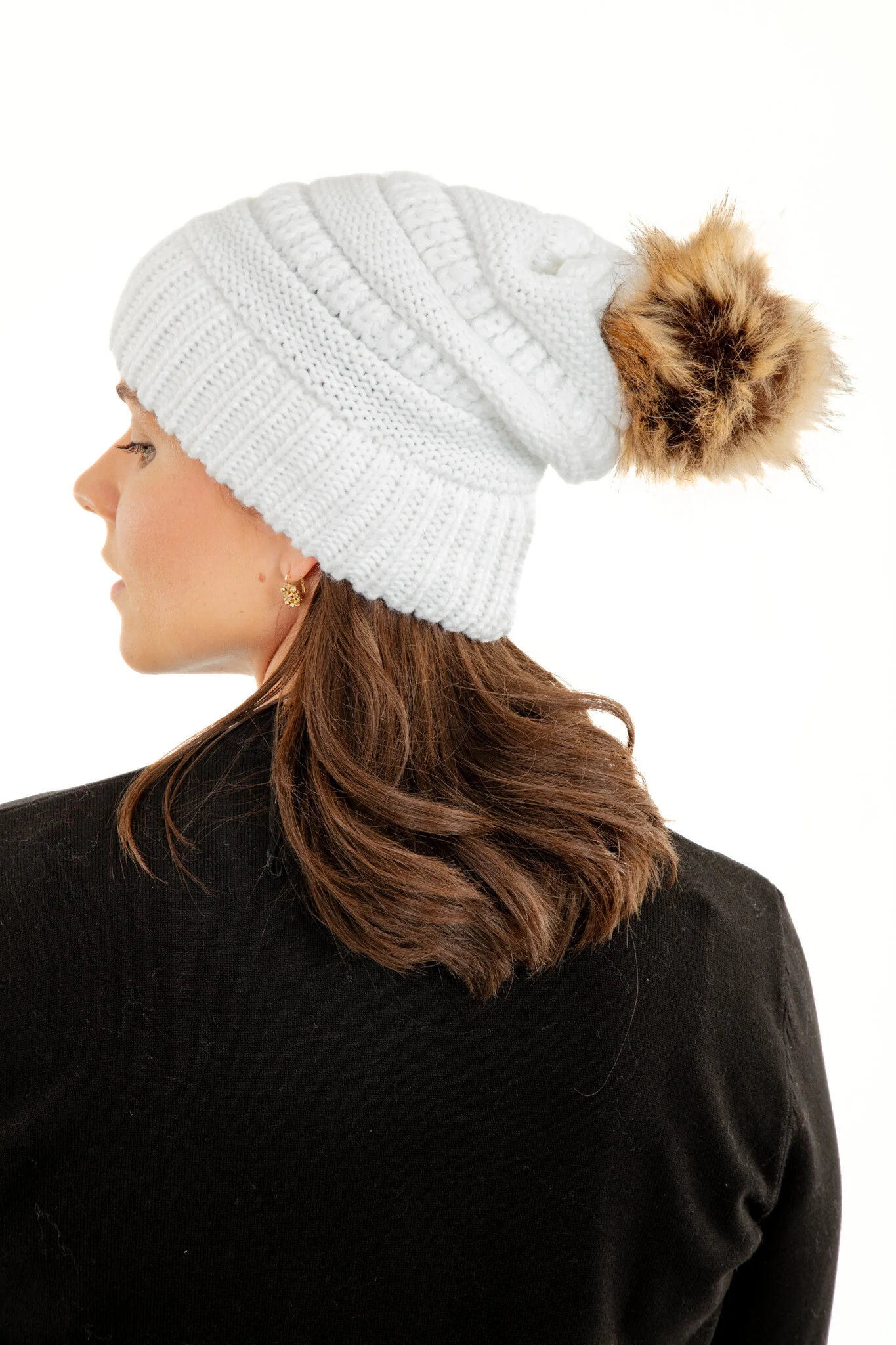 White - Cozy Slouchy Beanie - Image 8