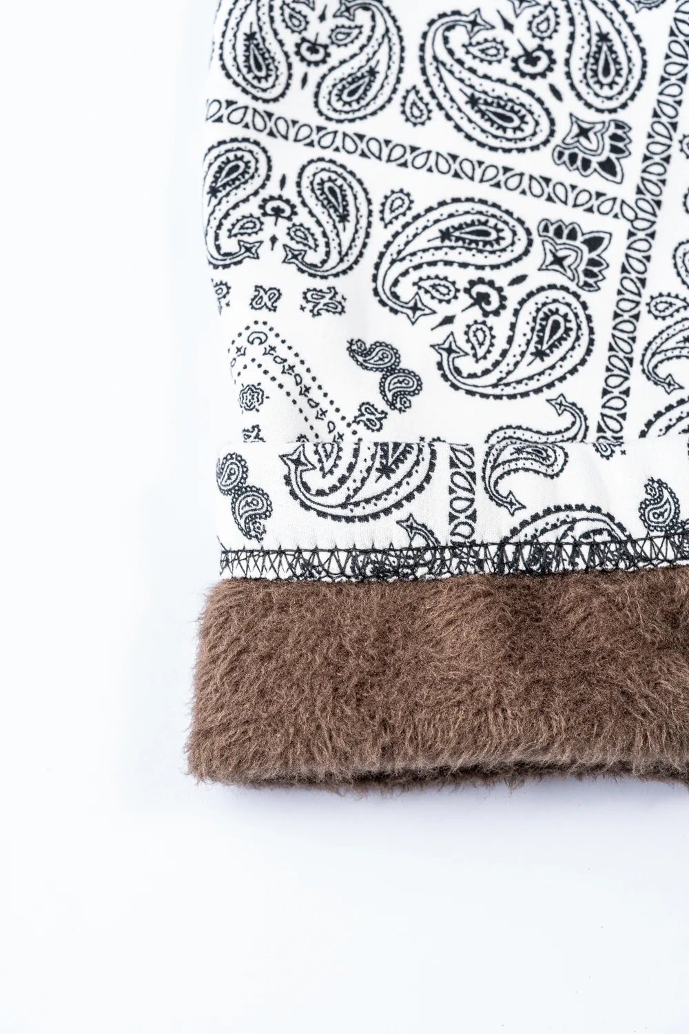 White Paisley- Cozy Lined Leggings - Image 8