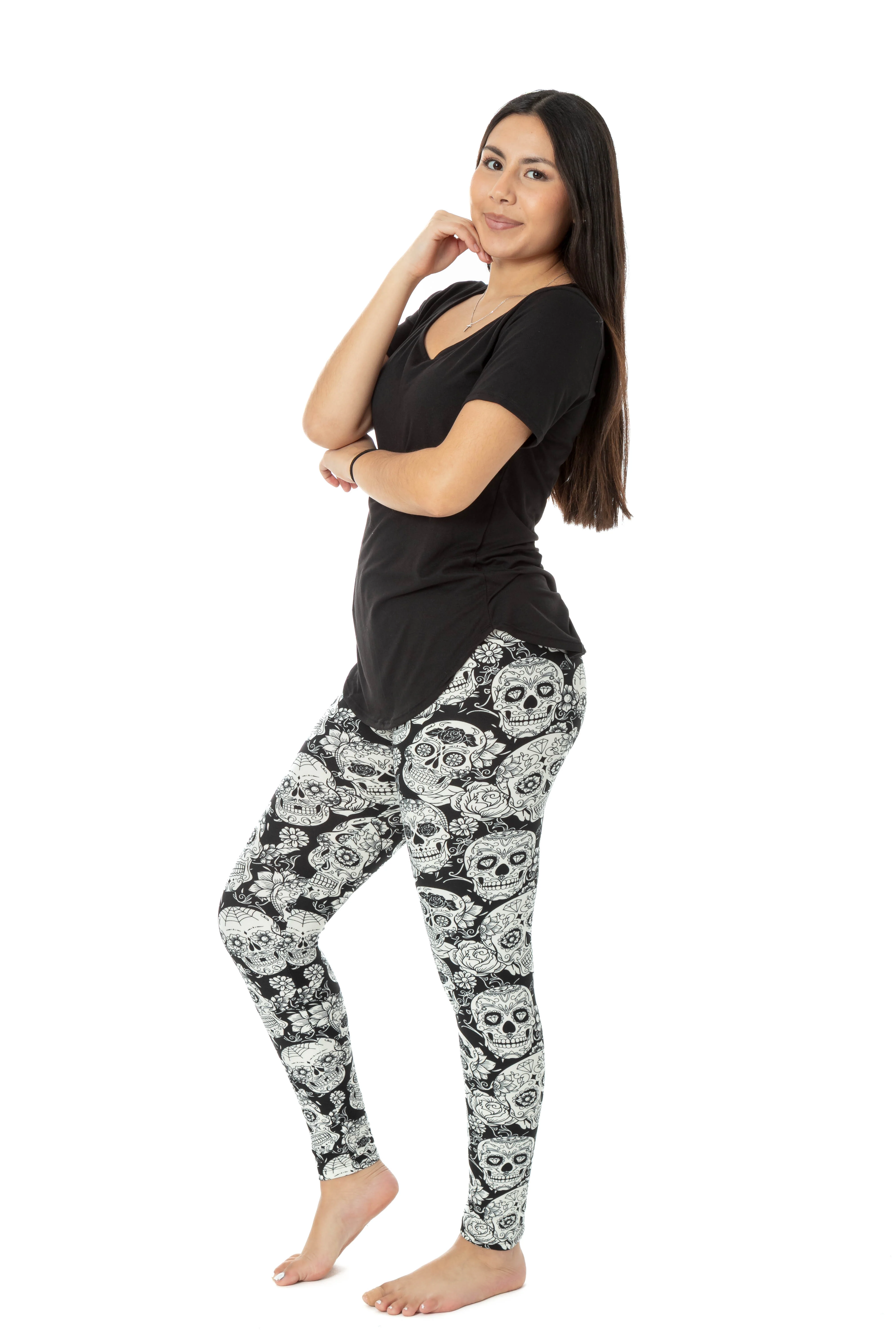 White Skull - All Season Leggings - Image 5
